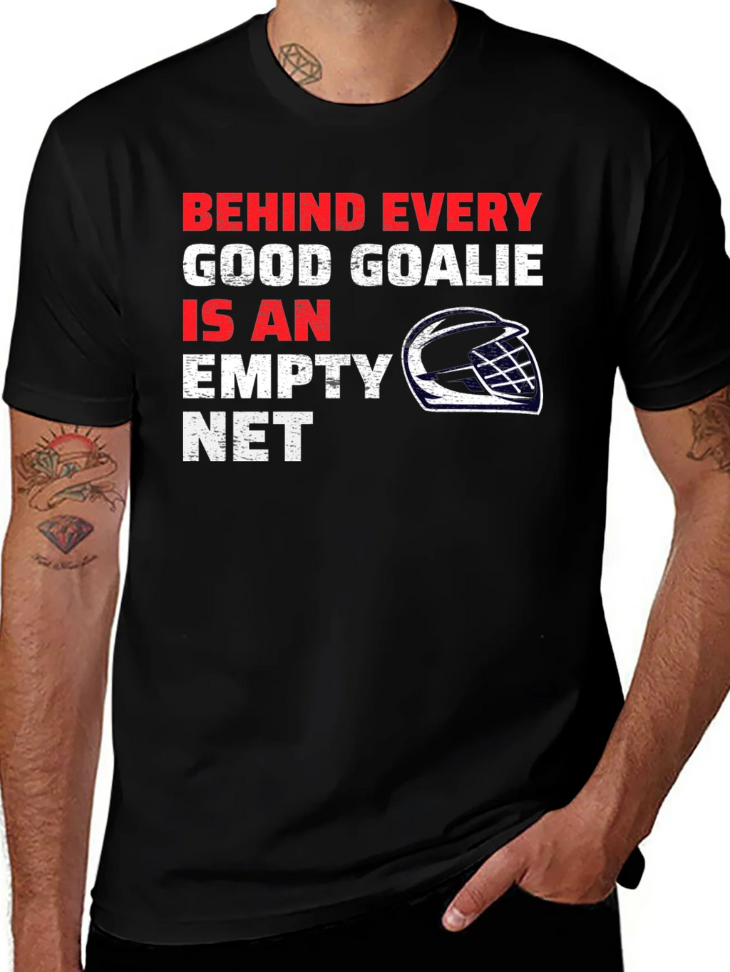 Hockey Goalie T-Shirt - Behind Every Good product image 1