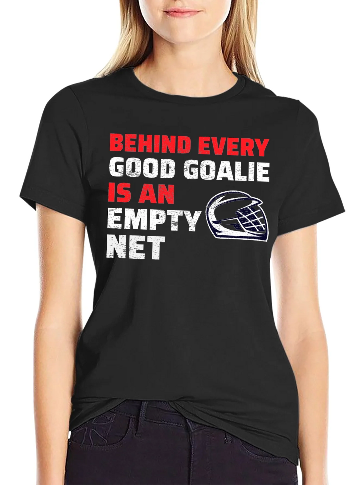 Hockey Goalie T-Shirt - Behind Every Good product image 2