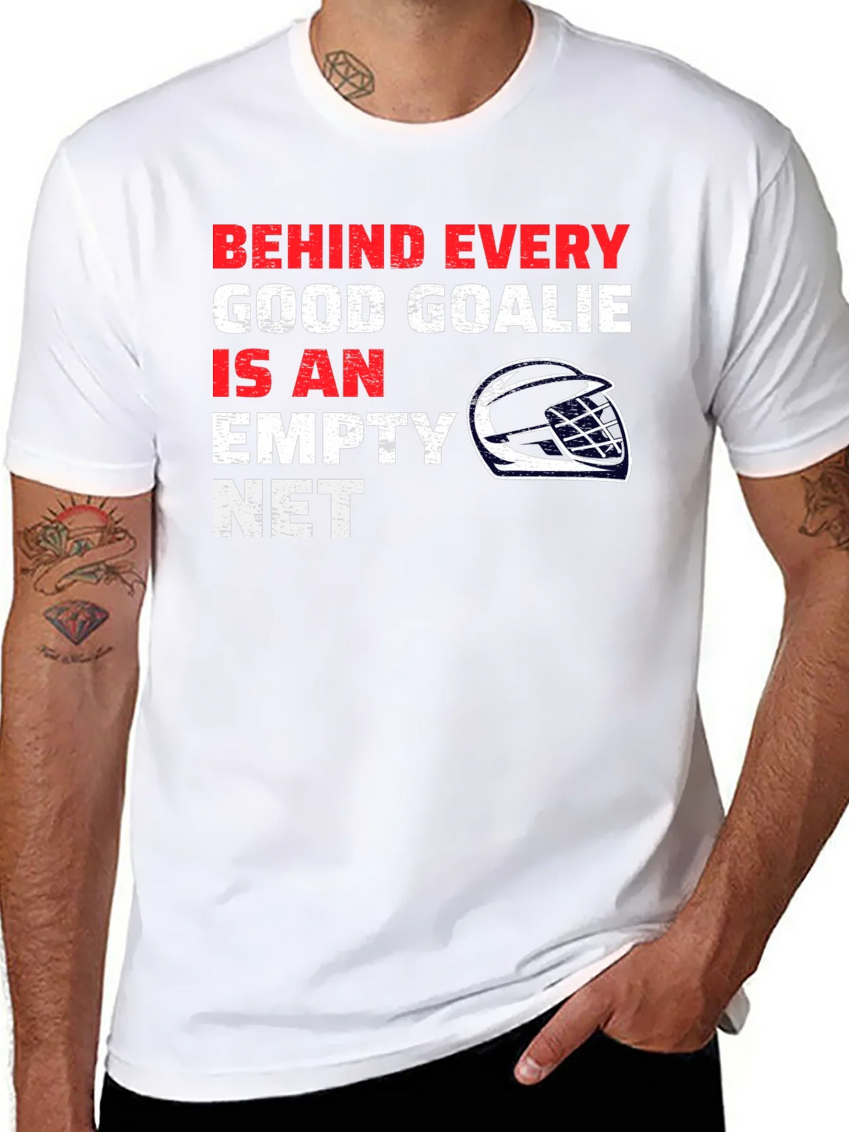 Hockey Goalie T-Shirt - Behind Every Good product image 7