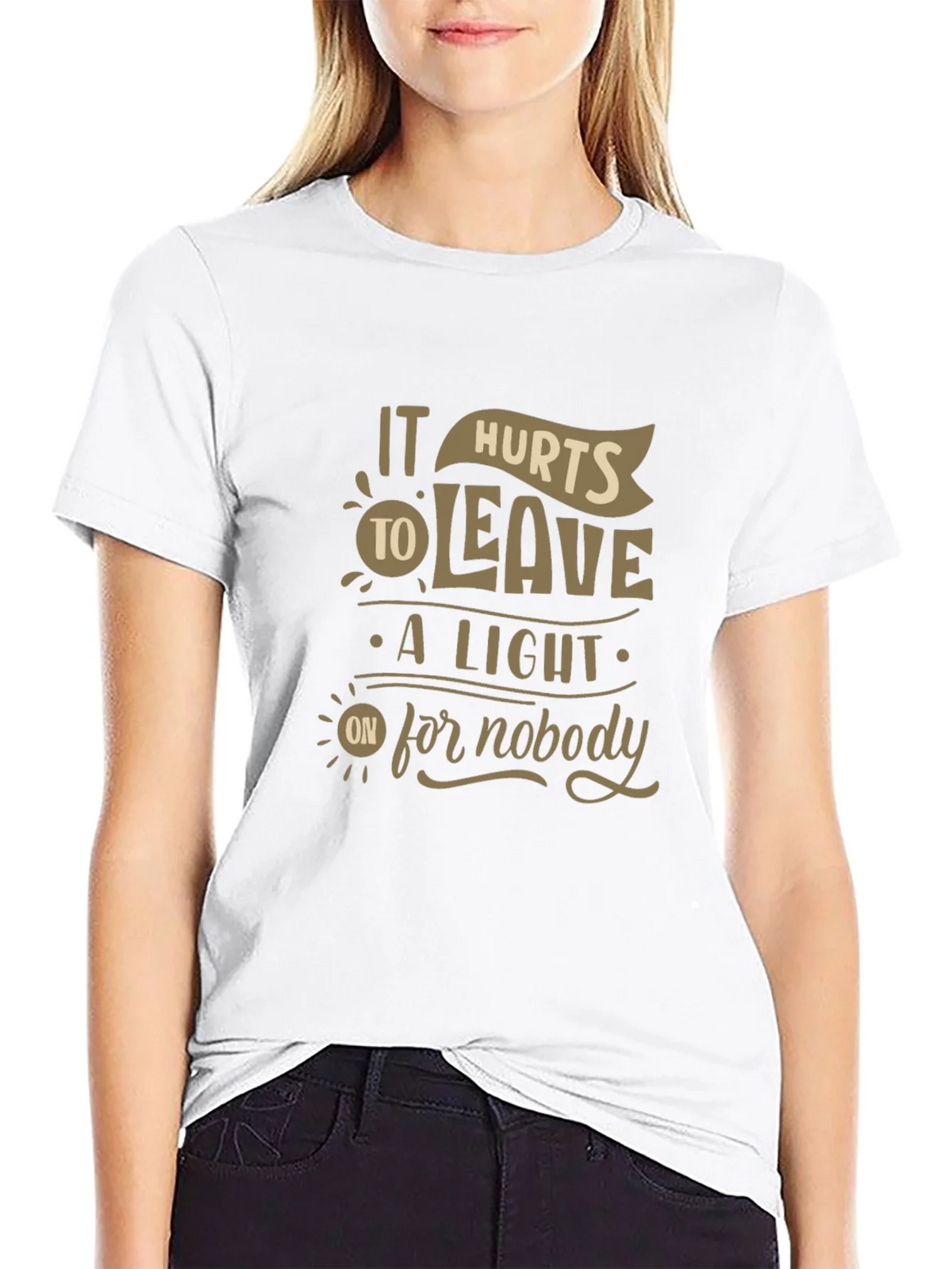 It Hurts To Leave A Light On For Nobody Graphic Tee product image 8