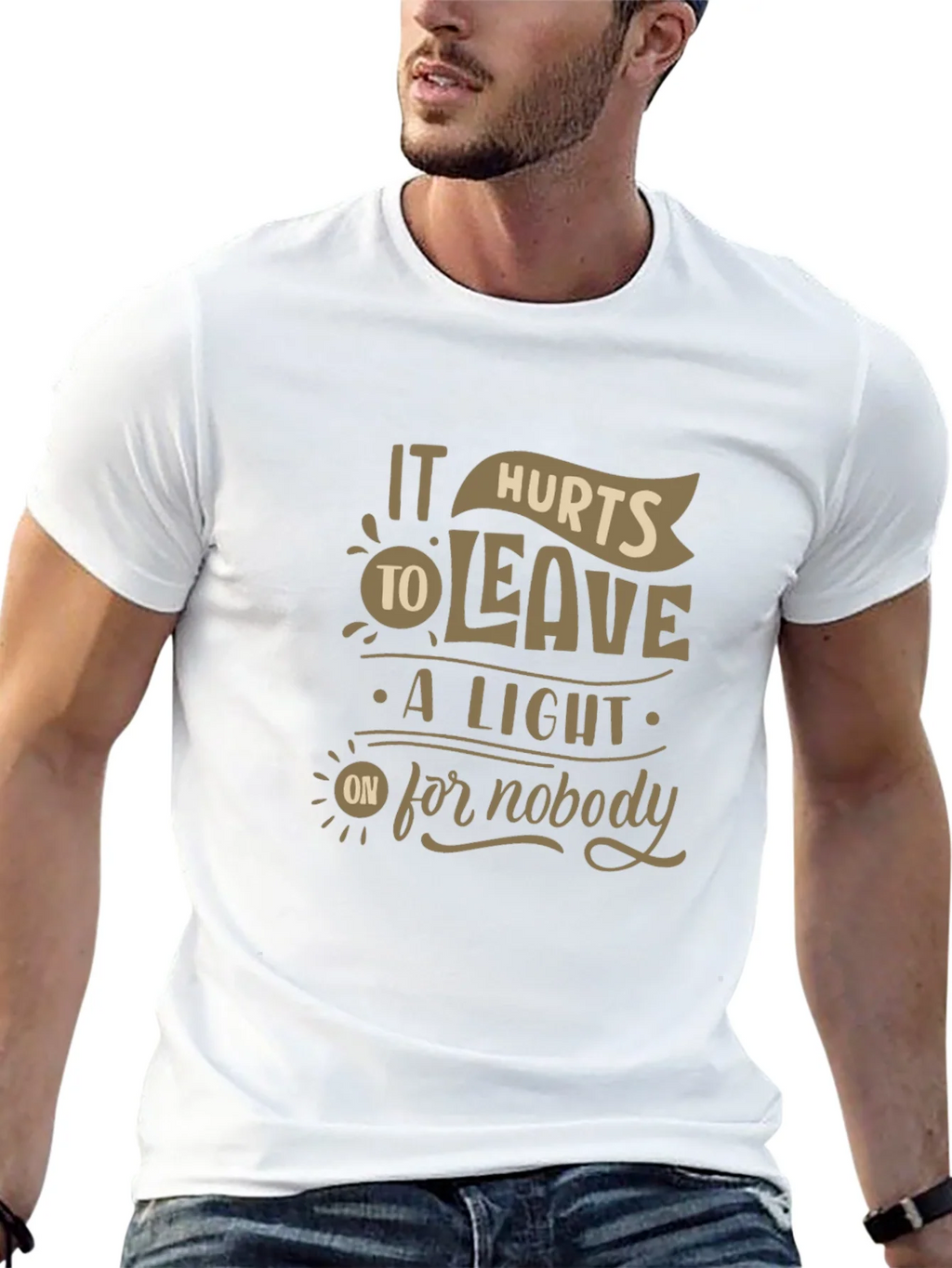 It Hurts To Leave A Light On For Nobody Graphic Tee product image 12