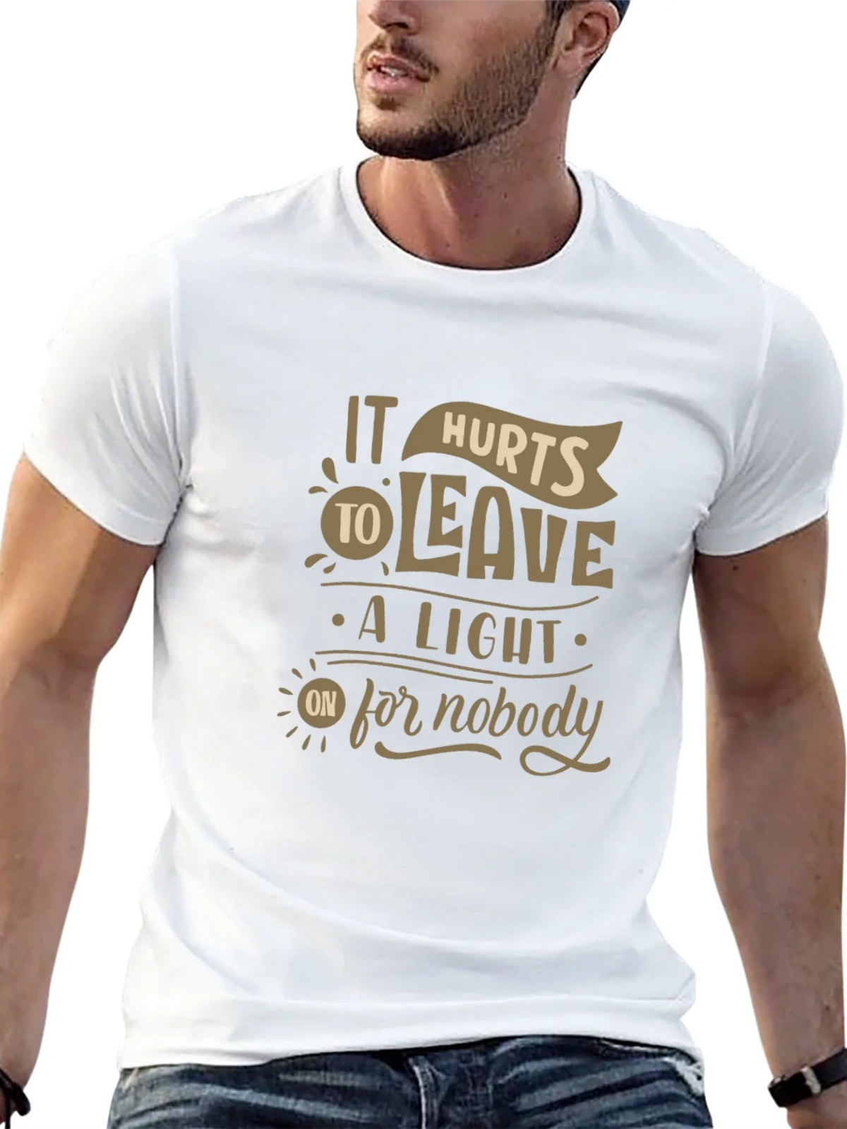 It Hurts To Leave A Light On For Nobody Graphic Tee product image 12