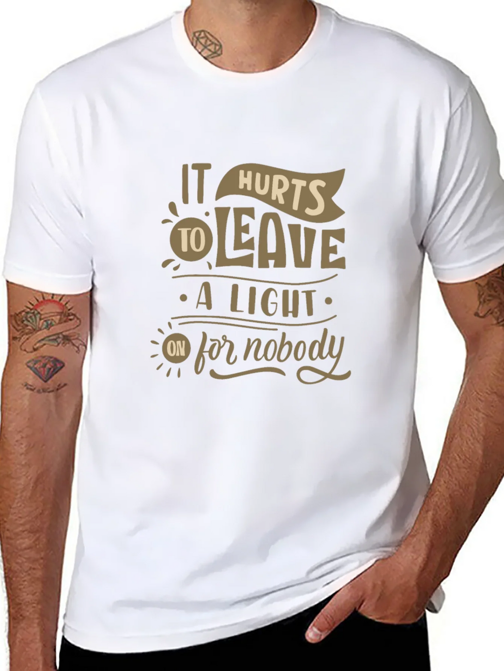 It Hurts To Leave A Light On For Nobody Graphic Tee product image 7