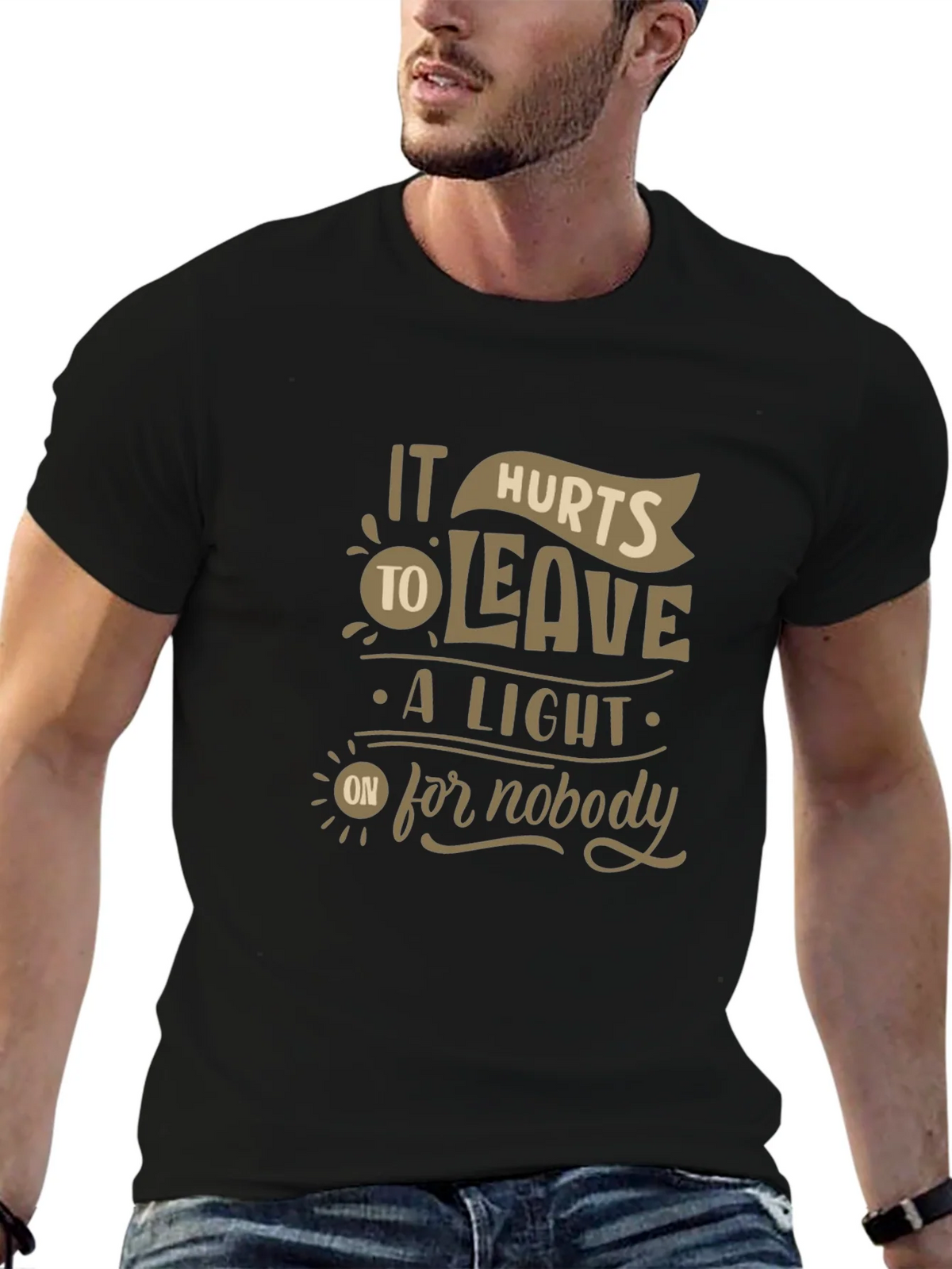 It Hurts To Leave A Light On For Nobody Graphic Tee product image 6