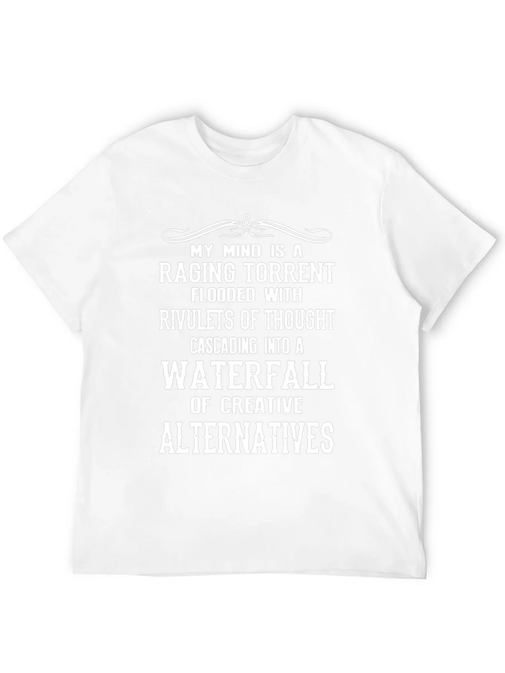 Creative Mind T-Shirt - Raging Torrent Waterfall Design product image 11