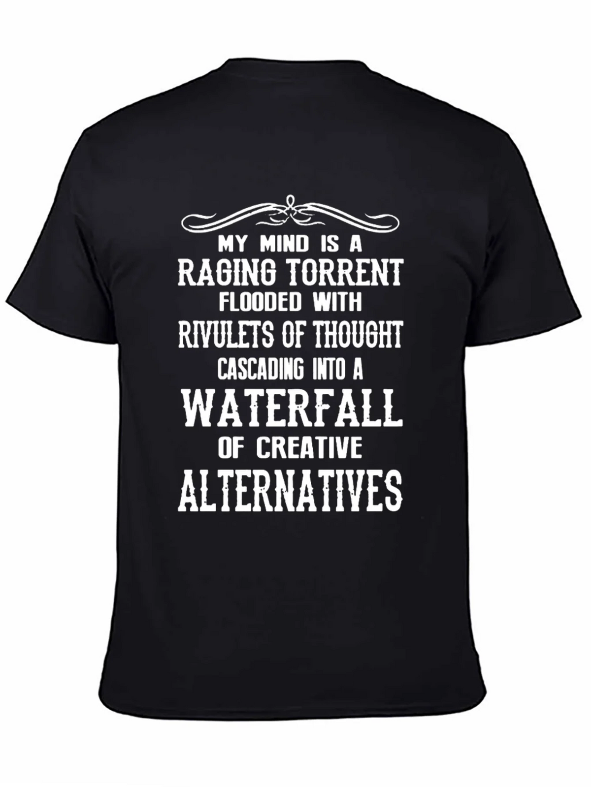Creative Mind T-Shirt - Raging Torrent Waterfall Design product image 4
