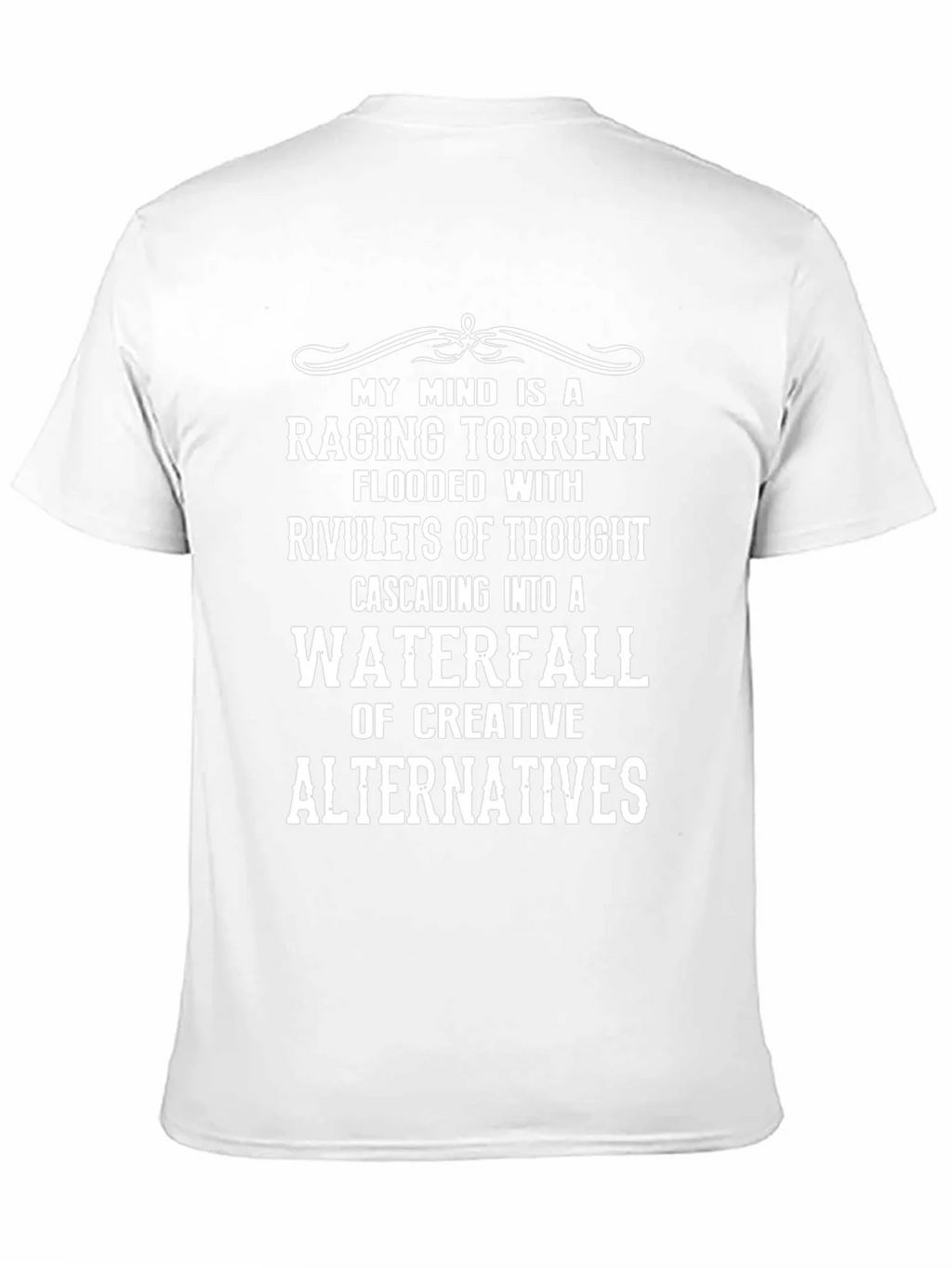 Creative Mind T-Shirt - Raging Torrent Waterfall Design product image 10
