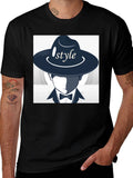 Stylish Style Graphic Print Black T-Shirt product image 1