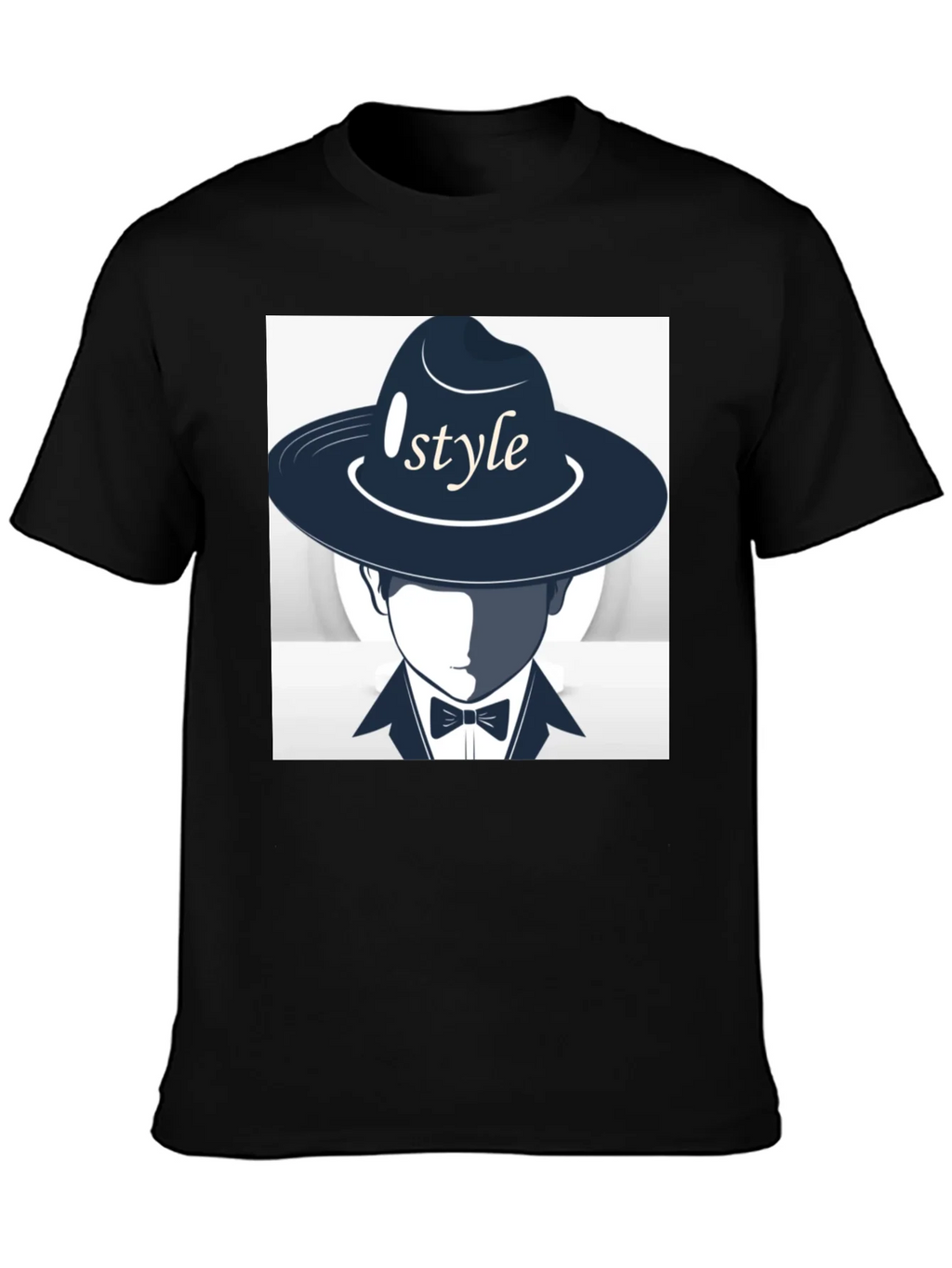 Stylish Style Graphic Print Black T-Shirt product image 3