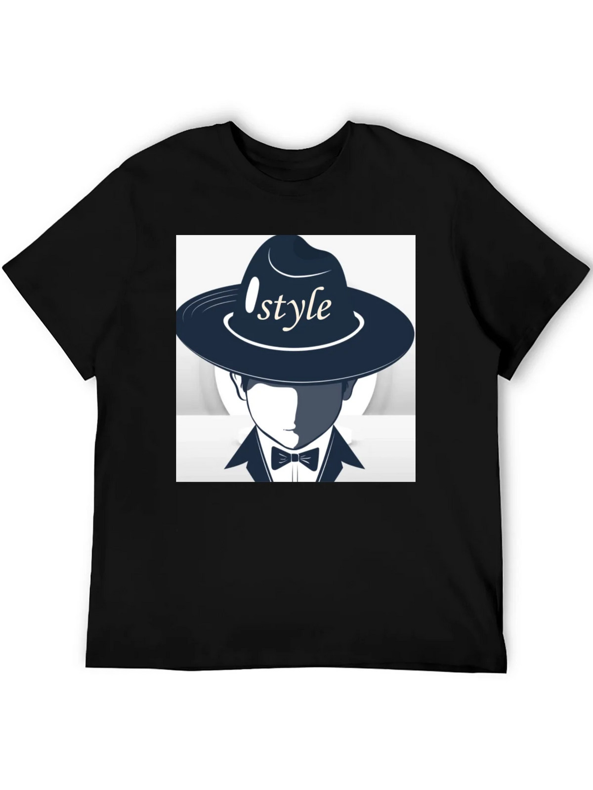 Stylish Style Graphic Print Black T-Shirt product image 5