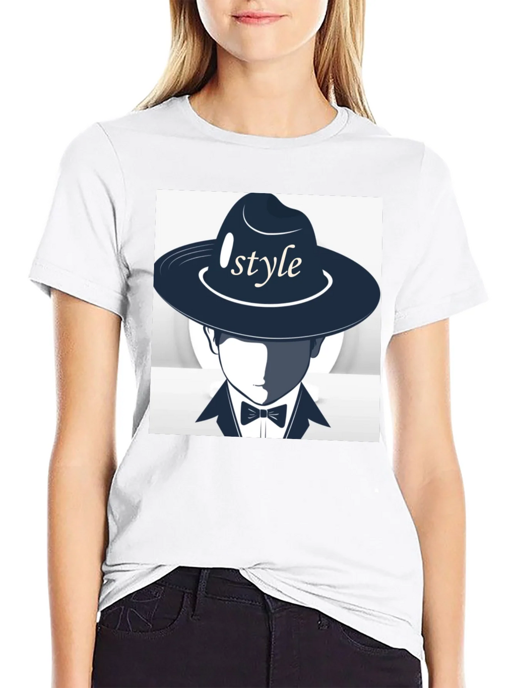Stylish Style Graphic Print Black T-Shirt product image 8