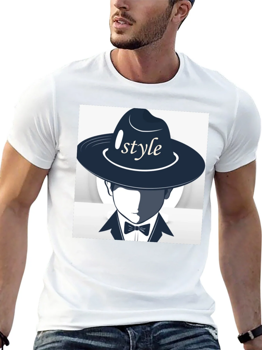 Stylish Style Graphic Print Black T-Shirt product image 12