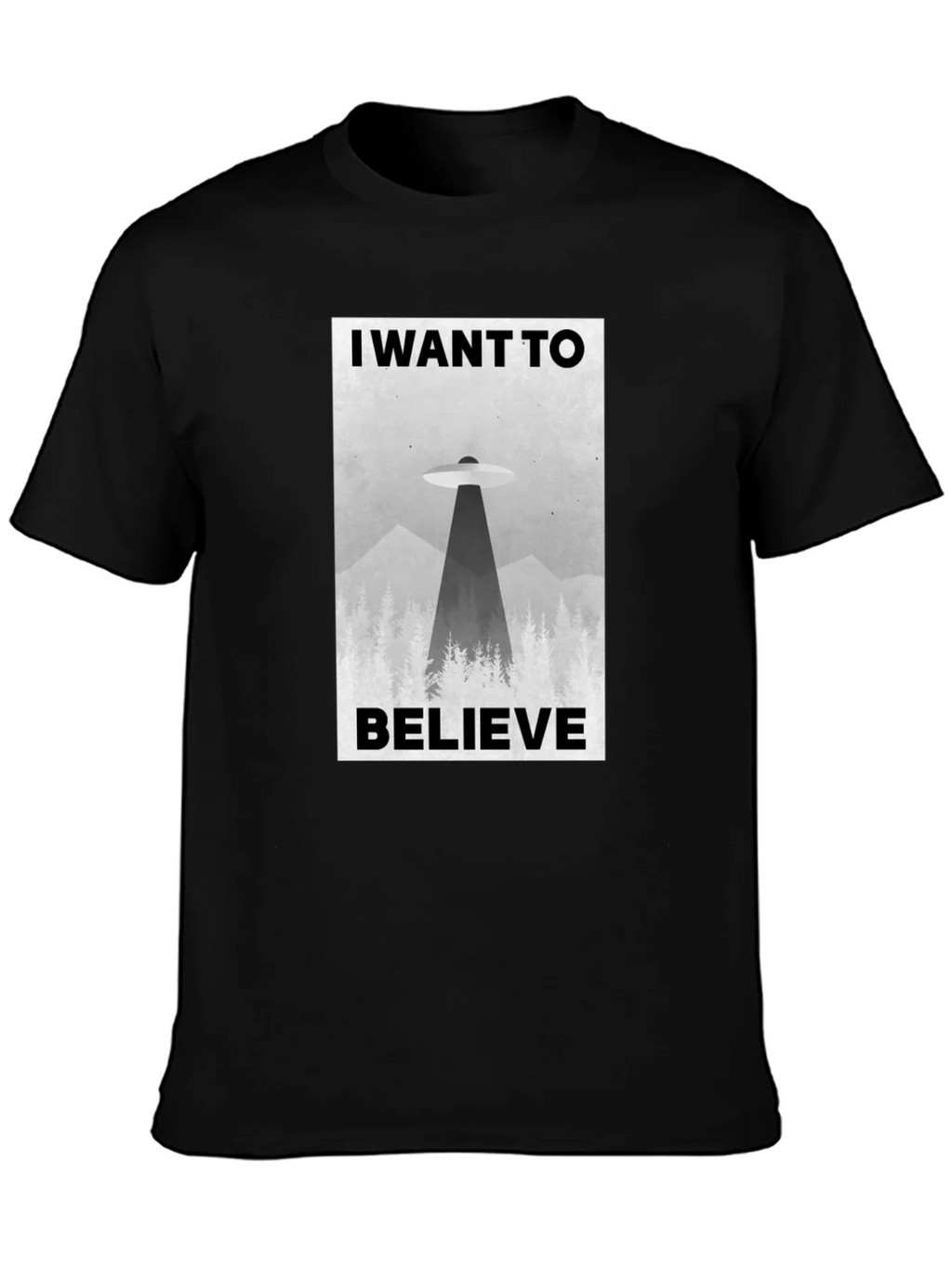 I Want to Believe UFO Graphic T-Shirt product image 3