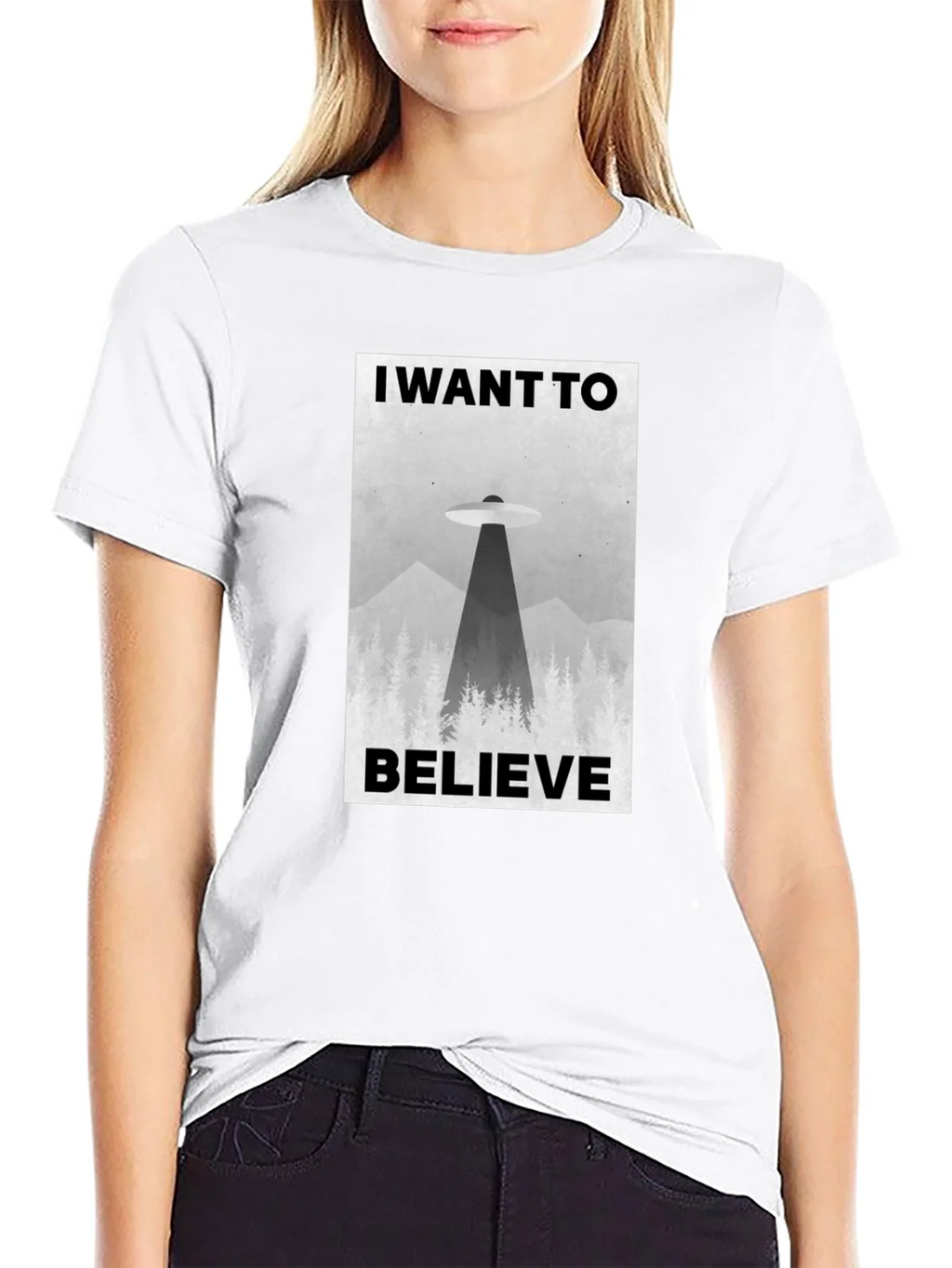 I Want to Believe UFO Graphic T-Shirt product image 8