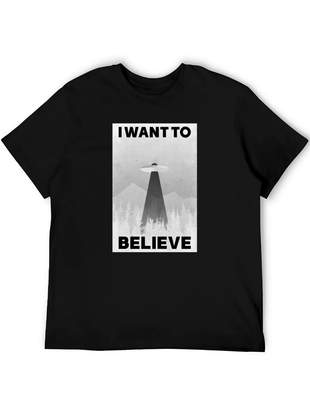 I Want to Believe UFO Graphic T-Shirt product image 5