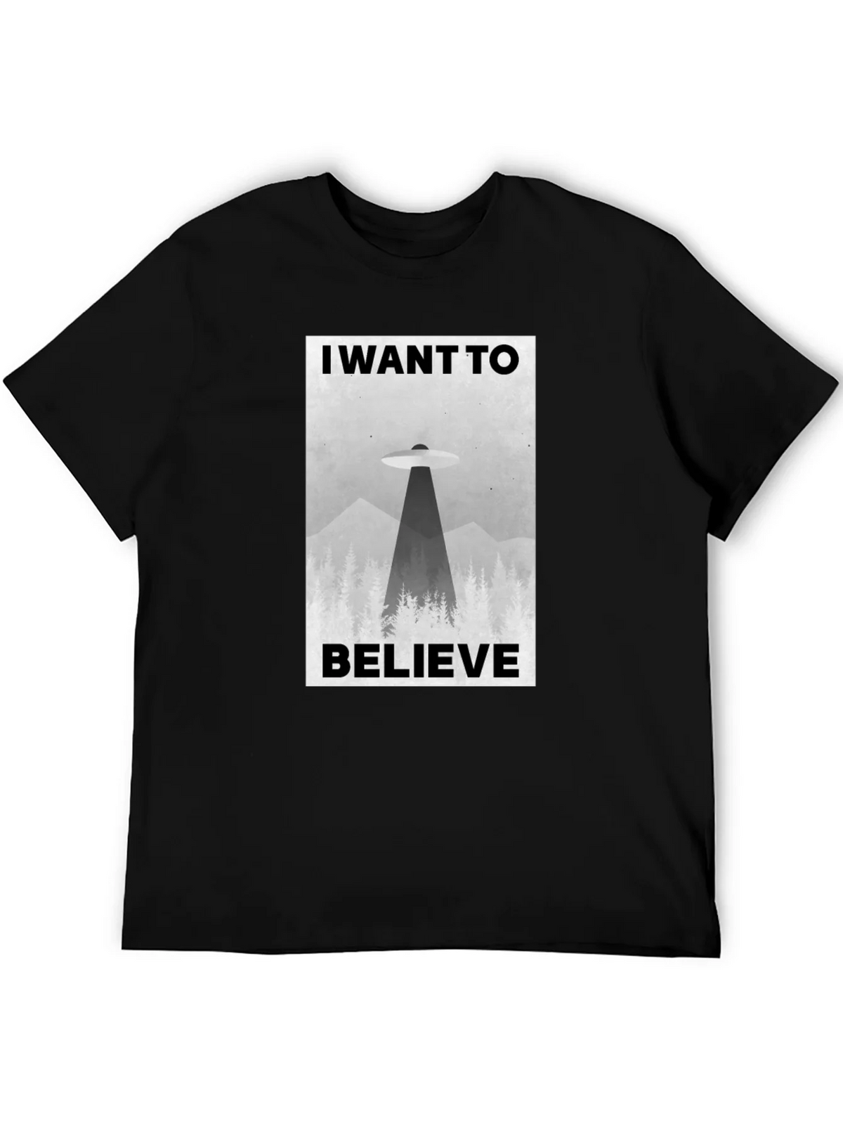I Want to Believe UFO Graphic T-Shirt product image 5