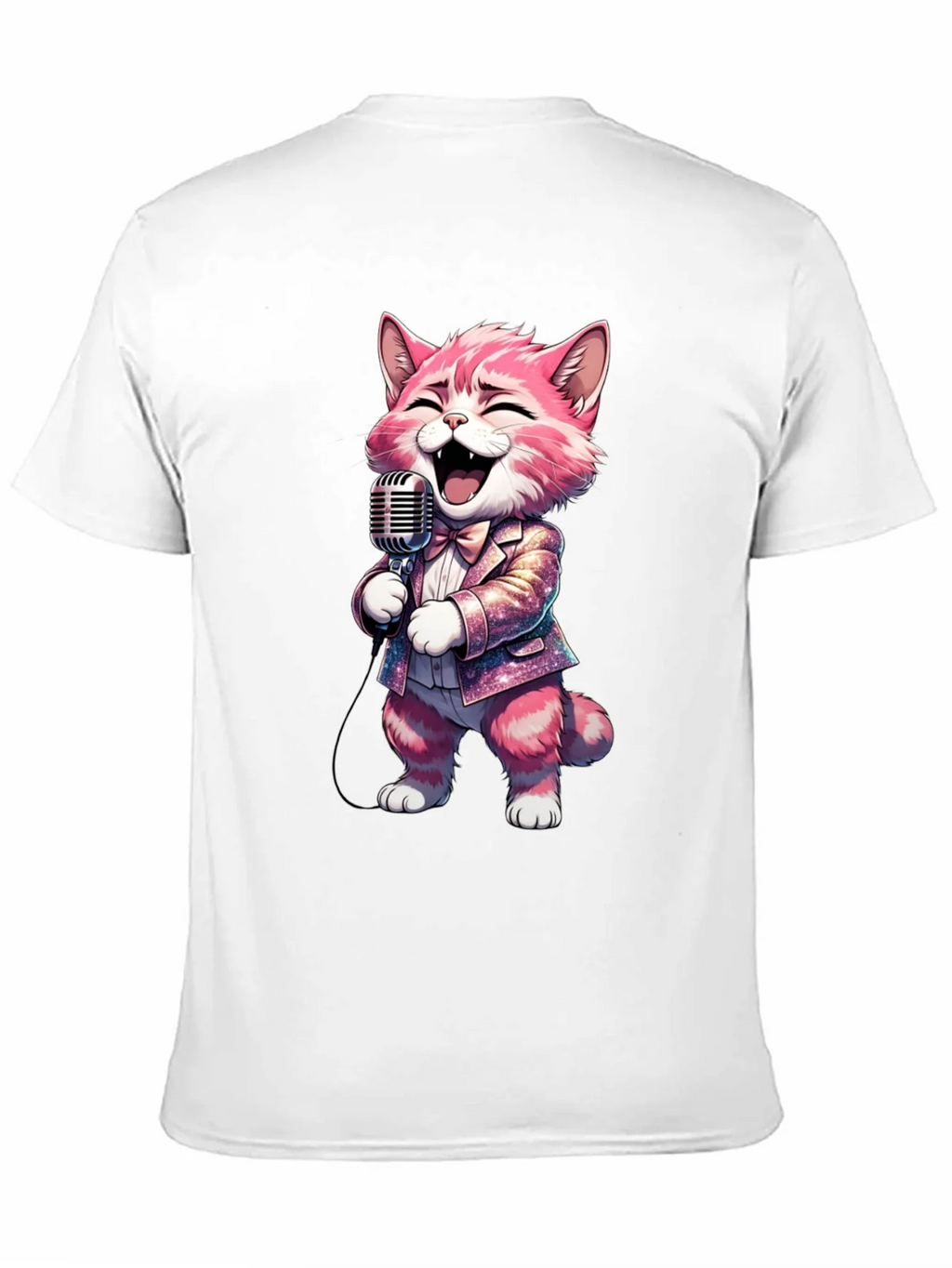 Singing Cat T-Shirt - Black Cotton Blend product image 10
