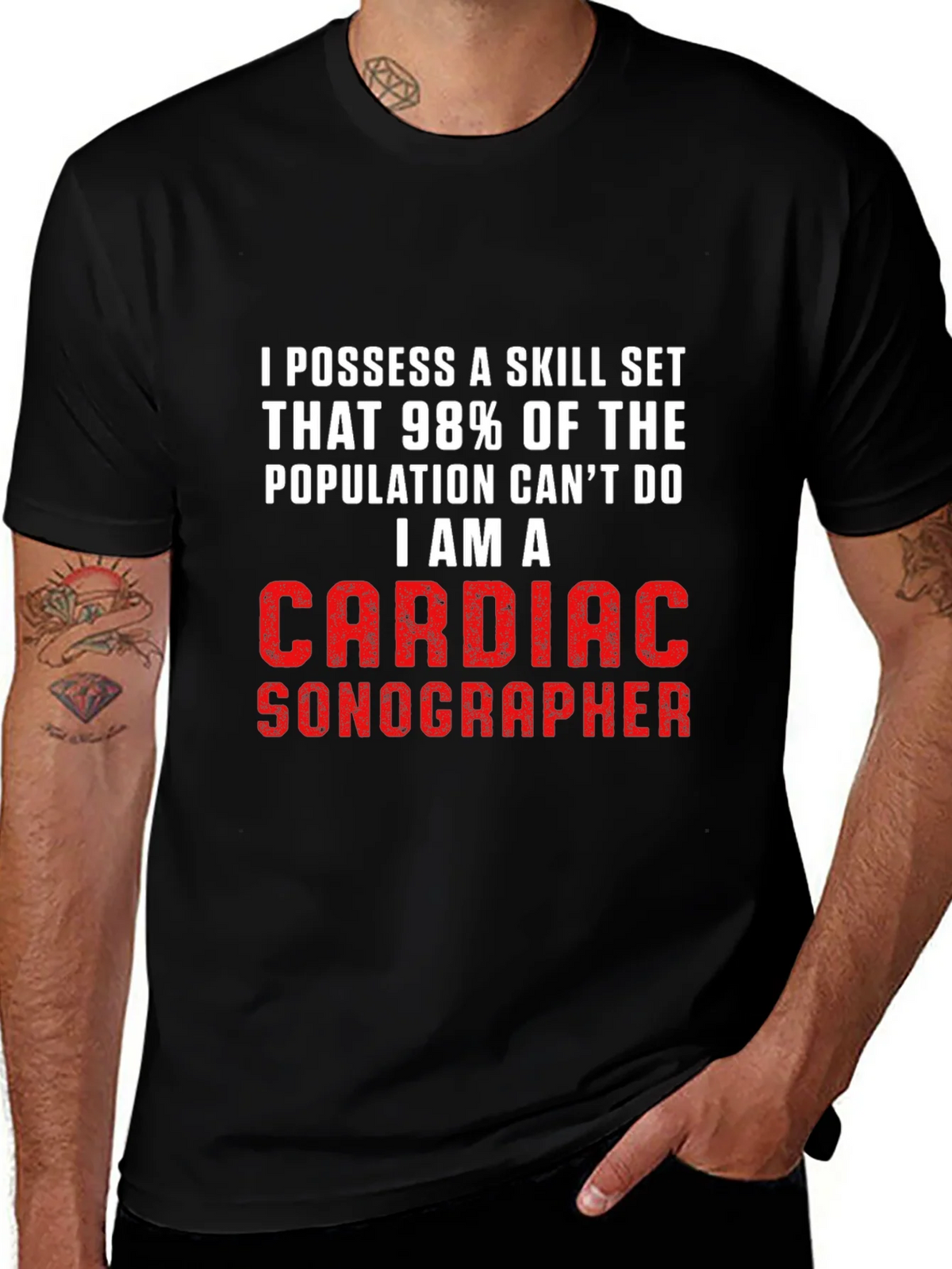 Cardiac Sonographer T-Shirt - Skill Set Pride! product image 1