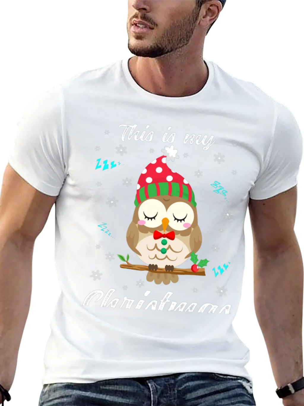 Cute Owl Christmas T-Shirt: Cozy Holiday Style product image 12