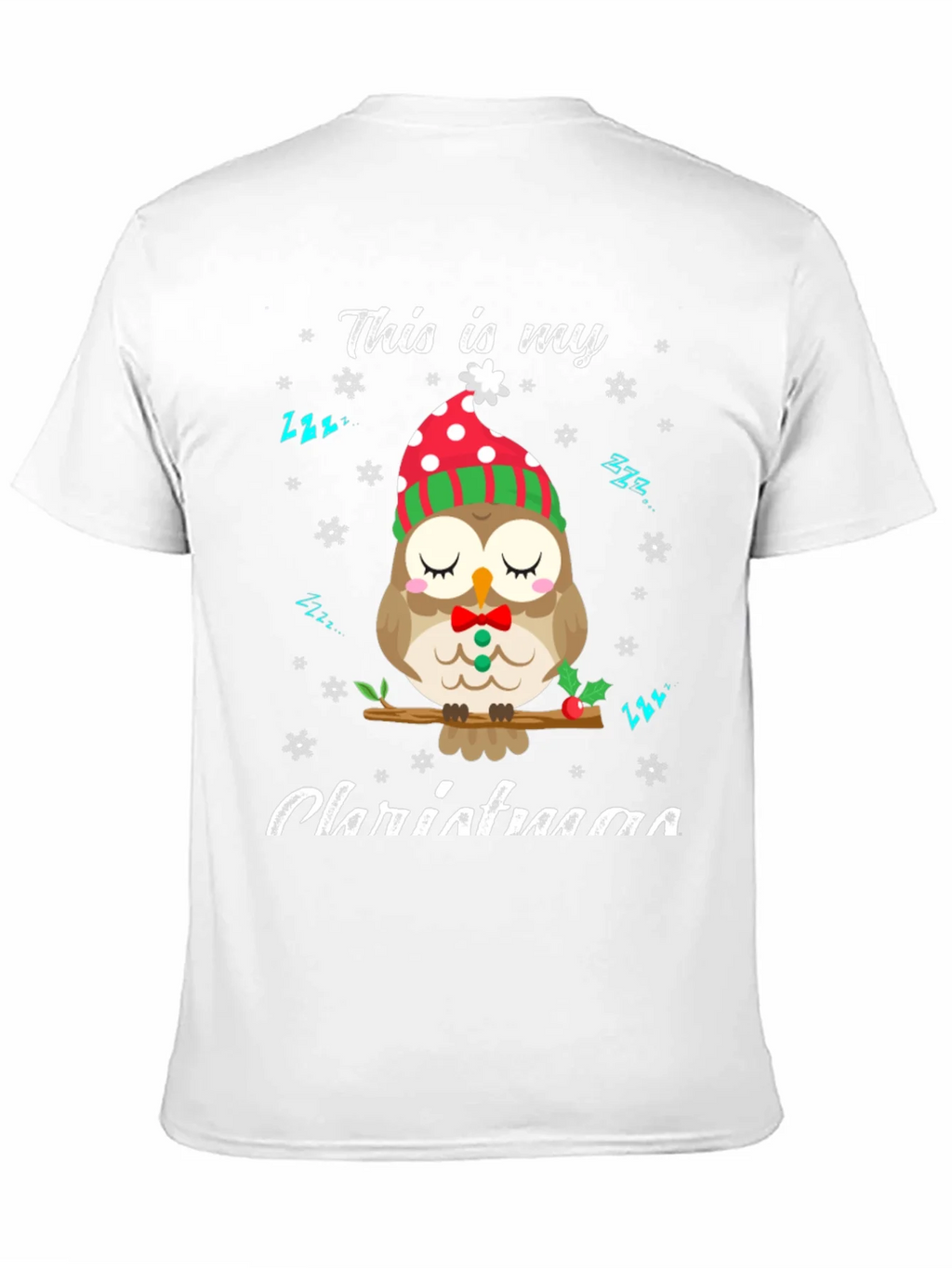 Cute Owl Christmas T-Shirt: Cozy Holiday Style product image 10