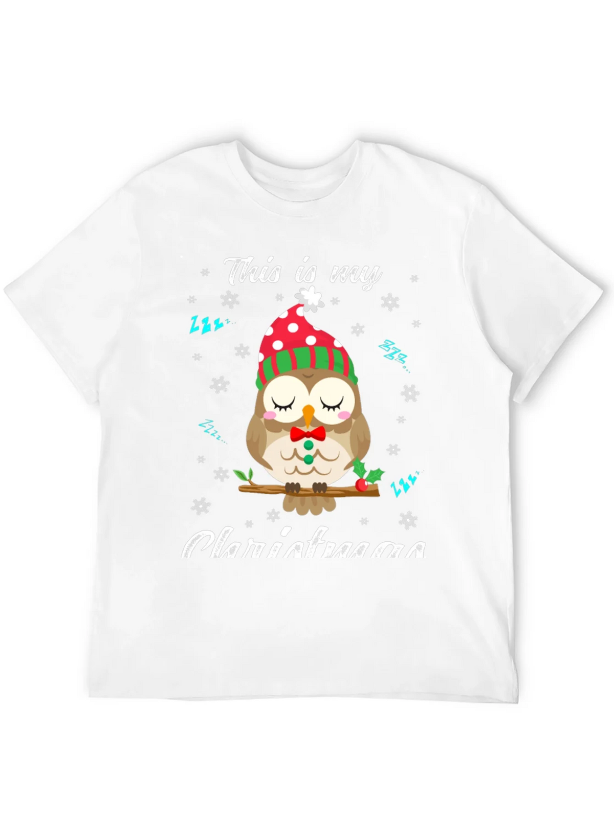 Cute Owl Christmas T-Shirt: Cozy Holiday Style product image 11