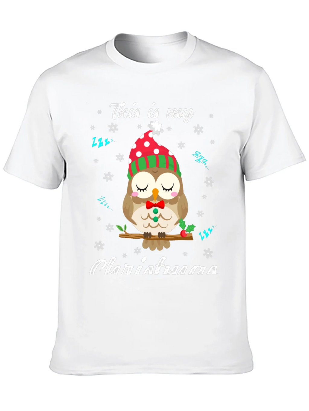 Cute Owl Christmas T-Shirt: Cozy Holiday Style product image 9
