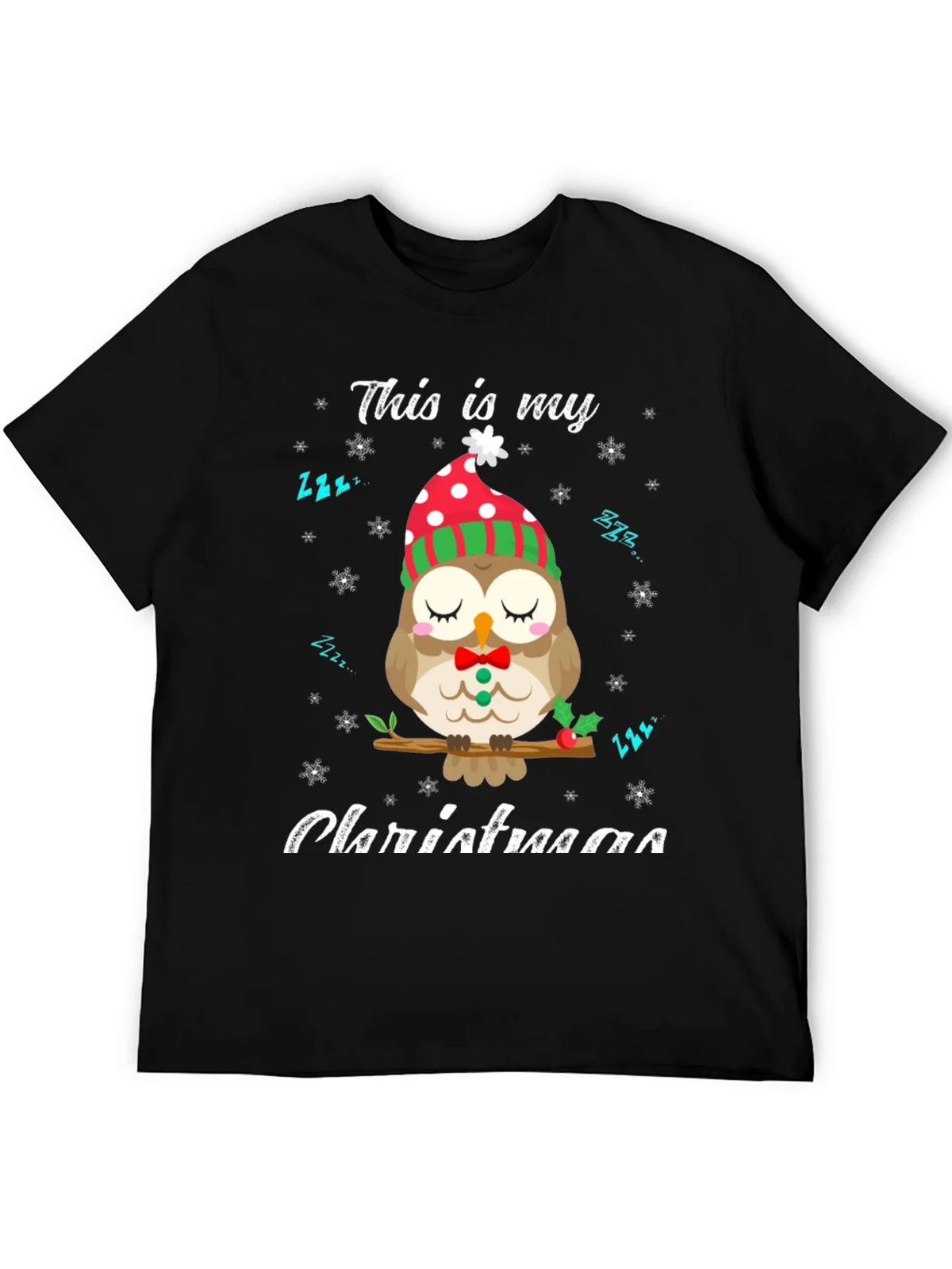 Cute Owl Christmas T-Shirt: Cozy Holiday Style product image 5