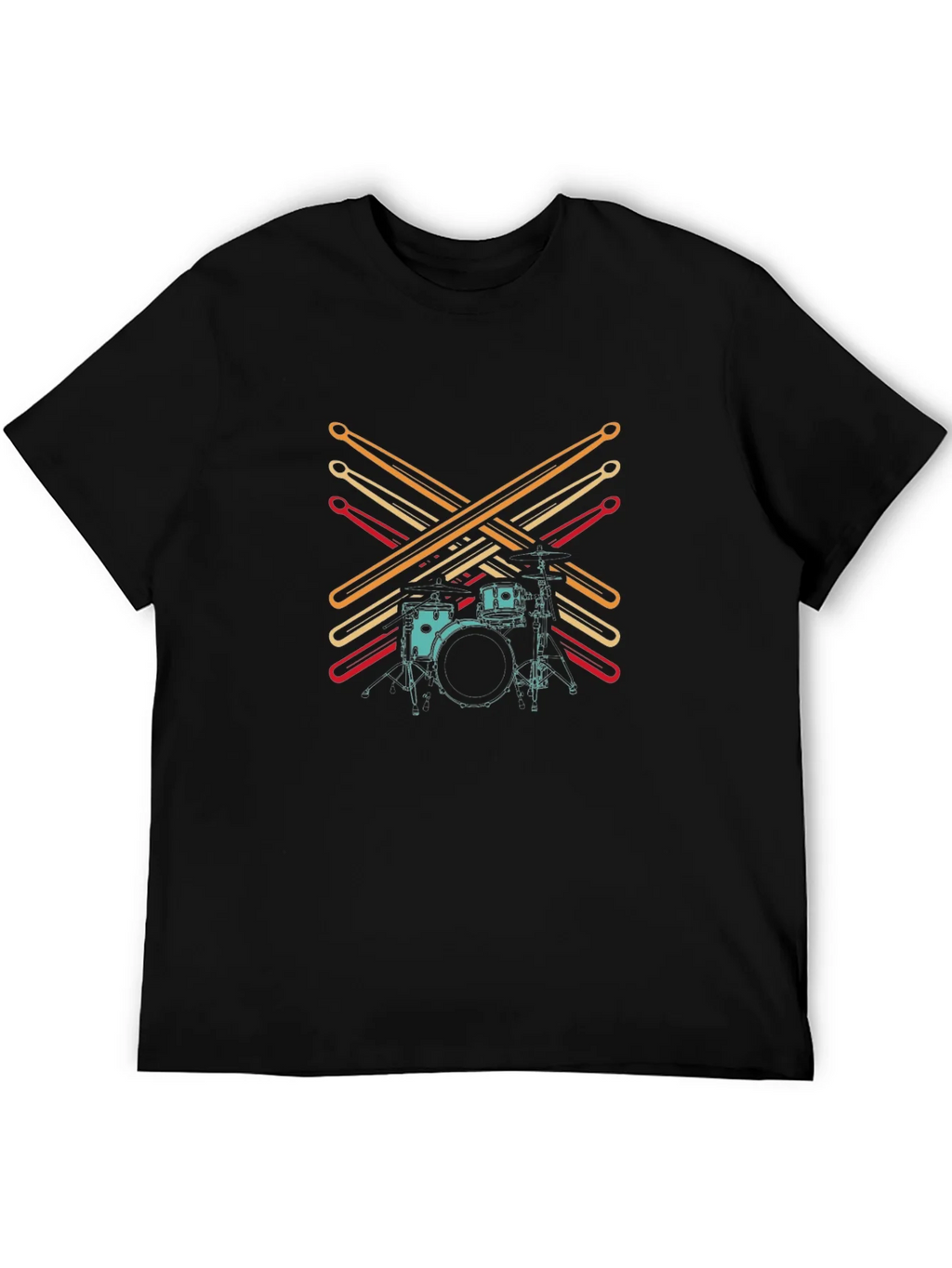 Drum Kit Graphic Tee - Musician Style product image 5