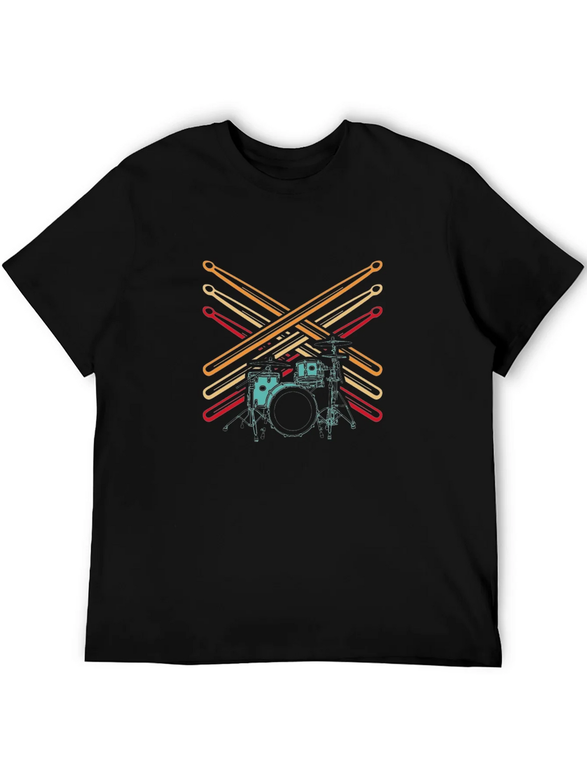 Drum Kit Graphic Tee - Musician Style product image 5