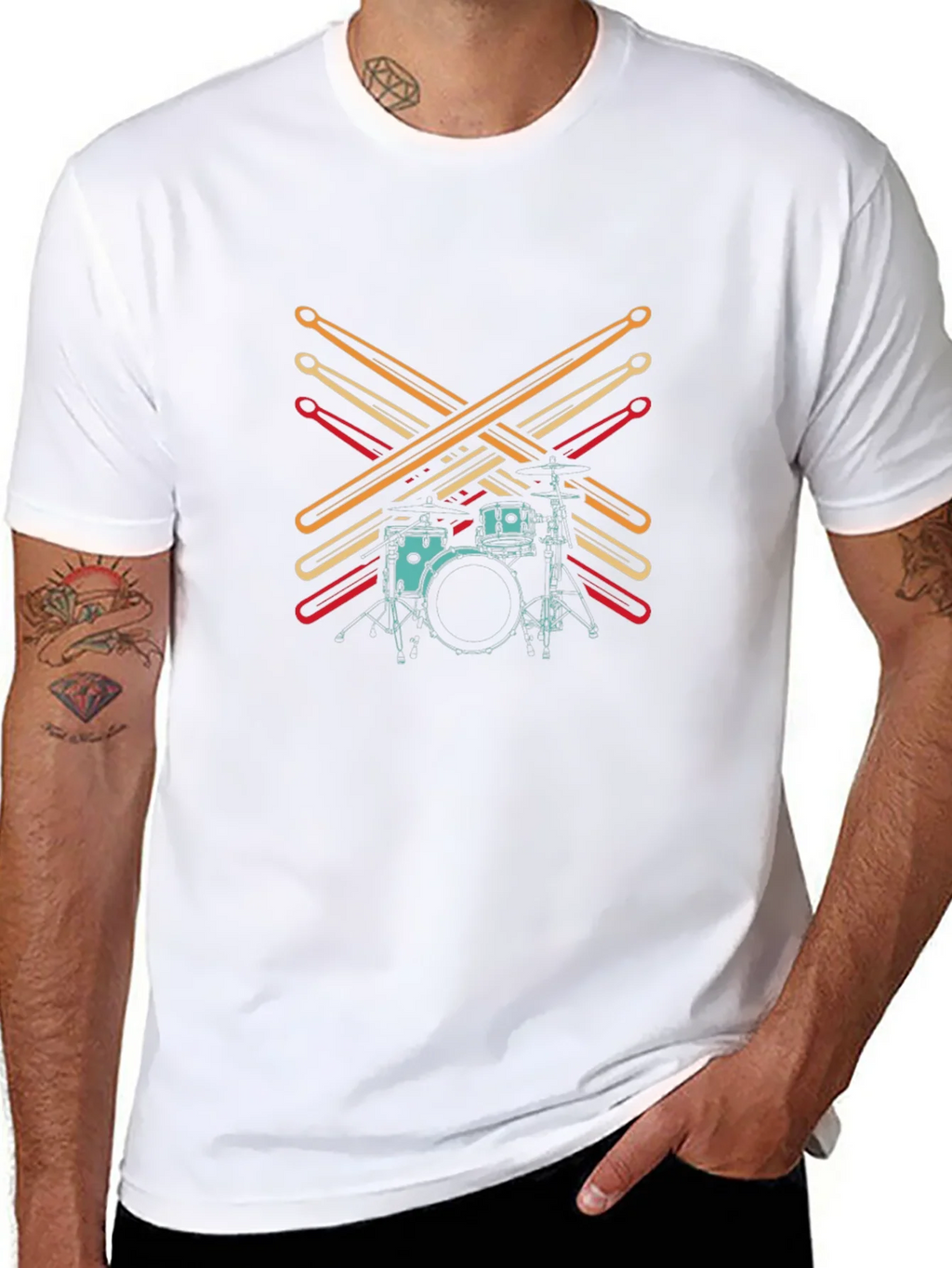 Drum Kit Graphic Tee - Musician Style product image 7