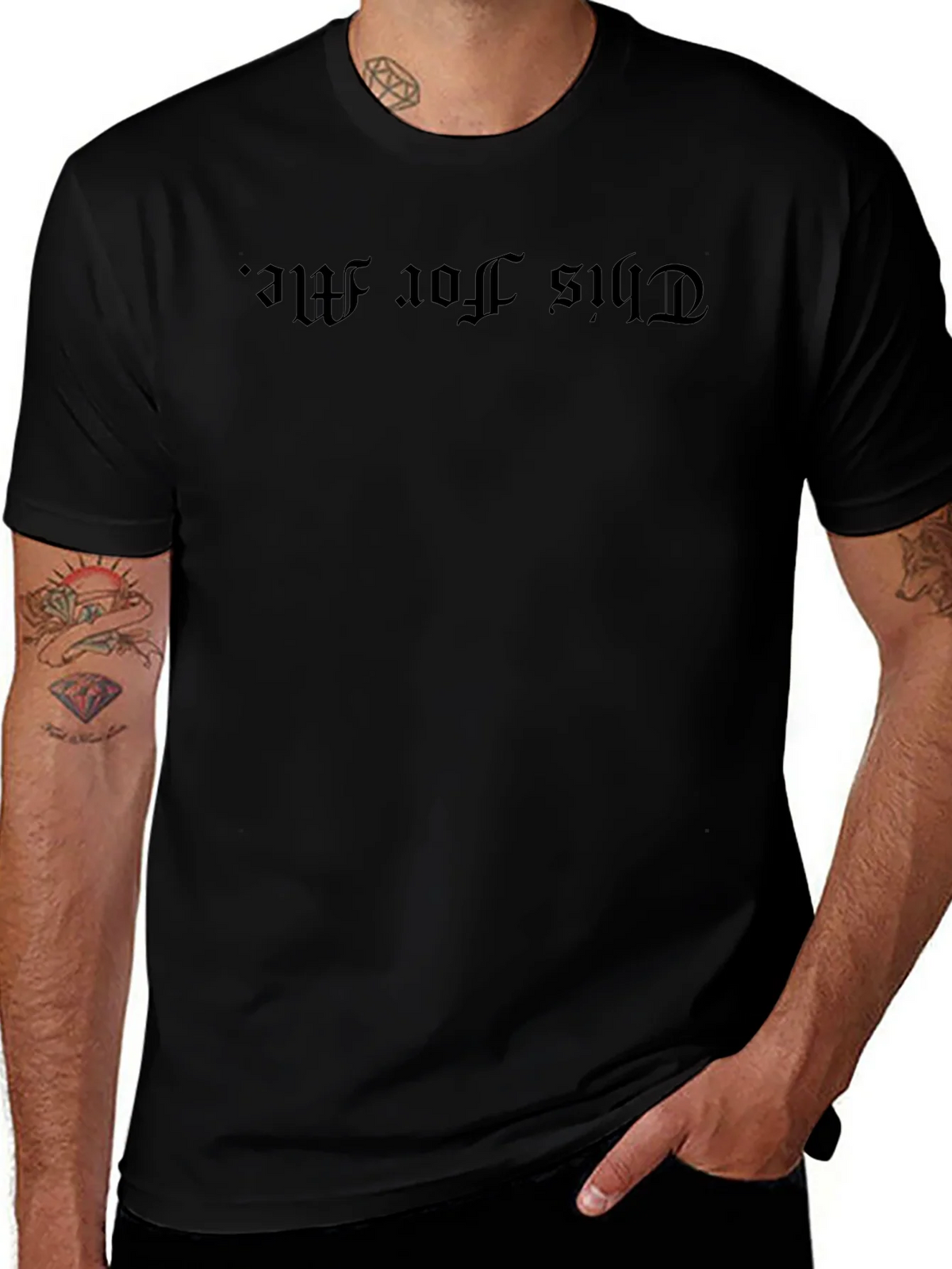 Dark Gothic Style This For All Black T-Shirt product image 1