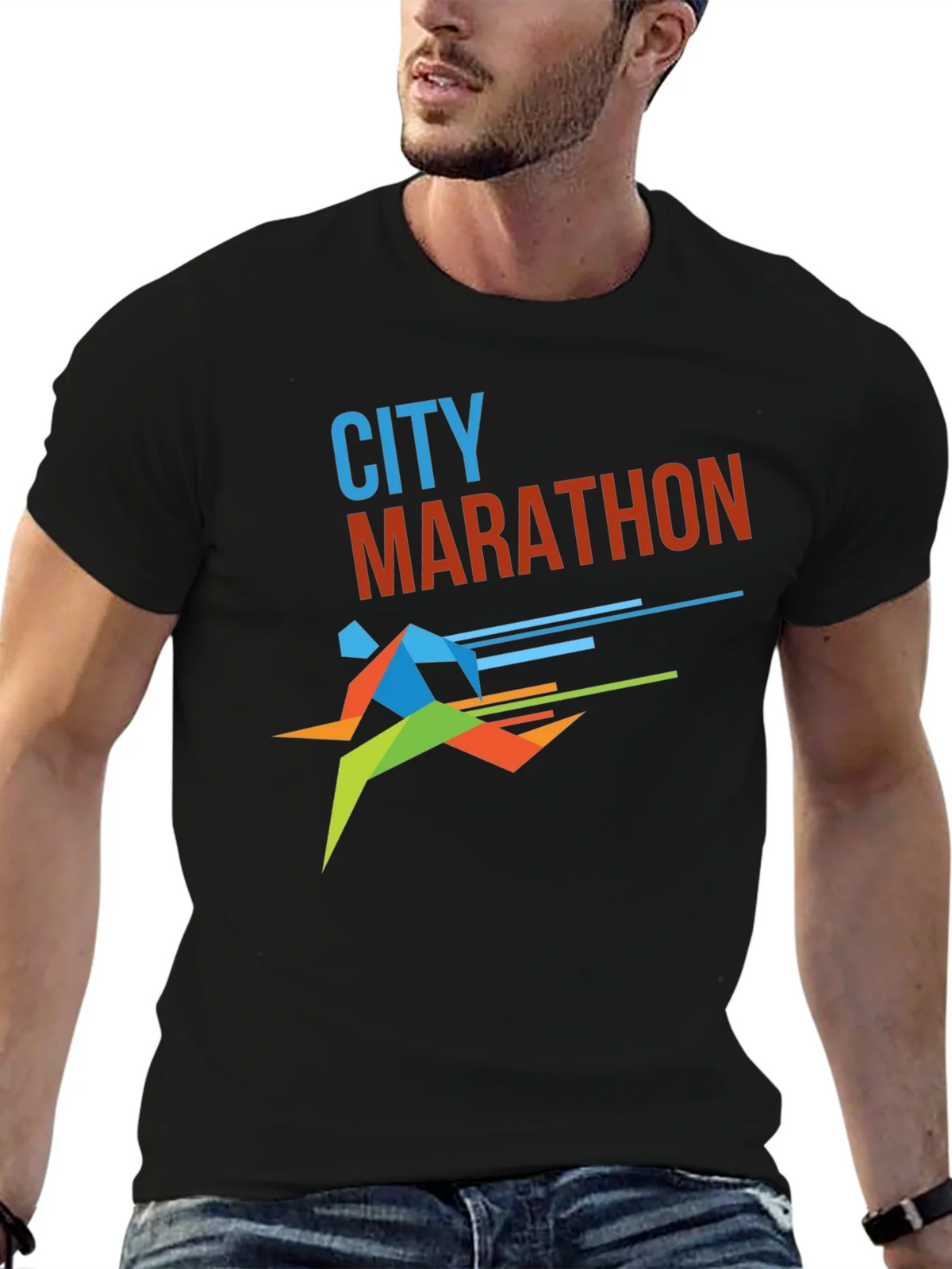 City Marathon Graphic Tee - Stylish Runners Shirt product image 6