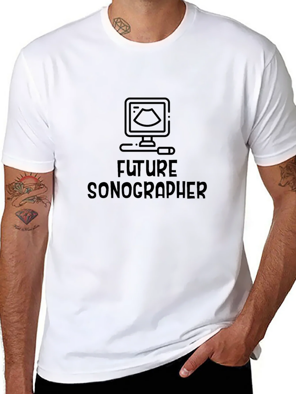 Future Sonographer Black T-Shirt product image 7