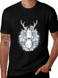 Black Deer Graphic Tee - Unique Design product image 1