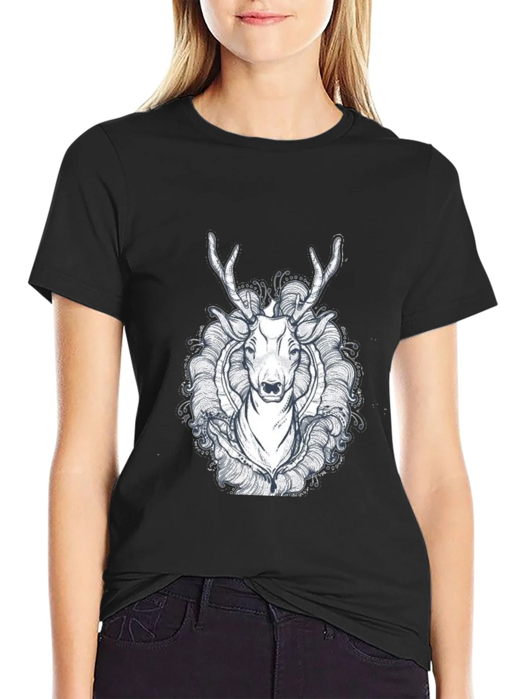 Black Deer Graphic Tee - Unique Design product image 2