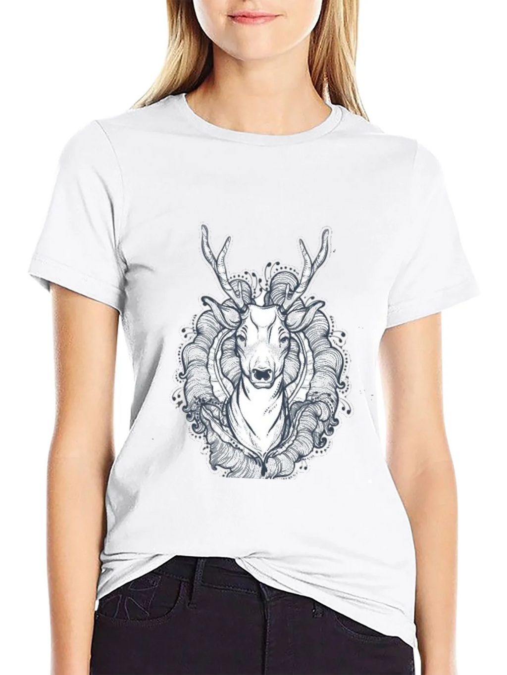 Black Deer Graphic Tee - Unique Design product image 8