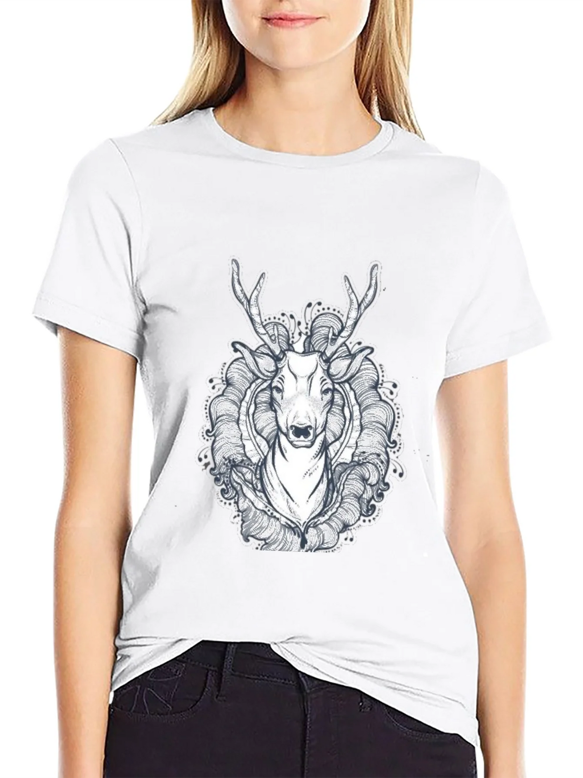 Black Deer Graphic Tee - Unique Design product image 8