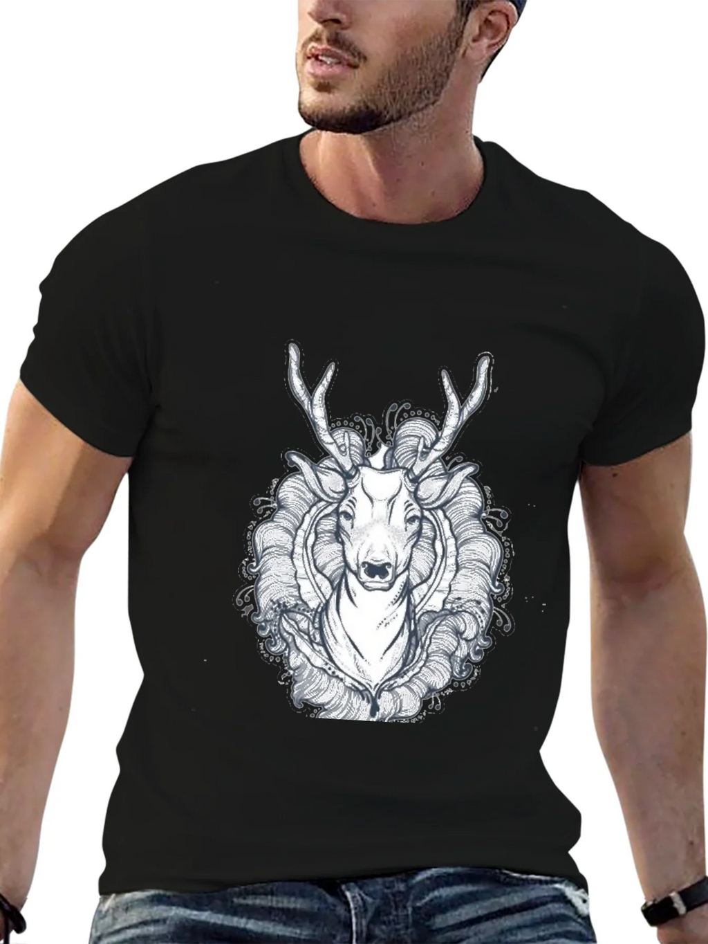 Black Deer Graphic Tee - Unique Design product image 6
