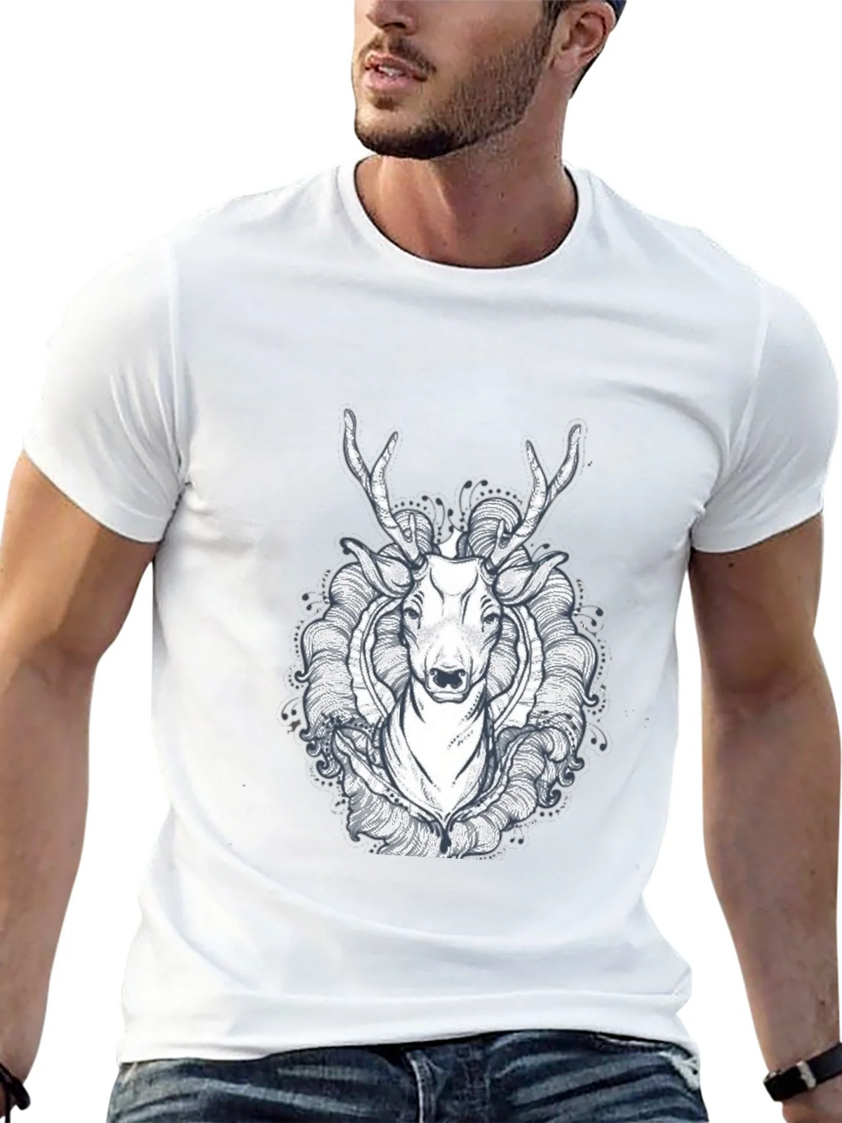 Black Deer Graphic Tee - Unique Design product image 12