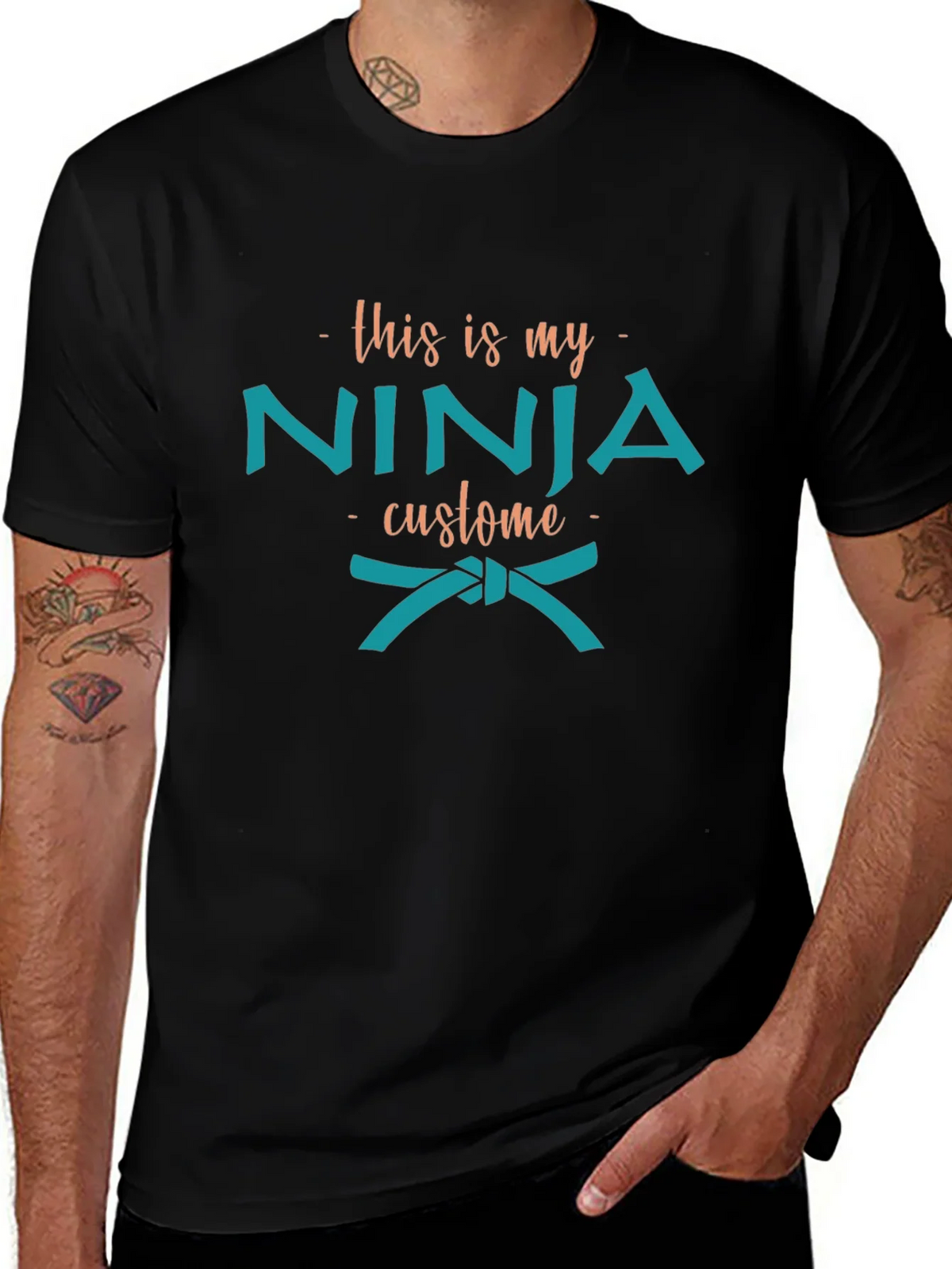 Funny Ninja Costume T-Shirt product image 1