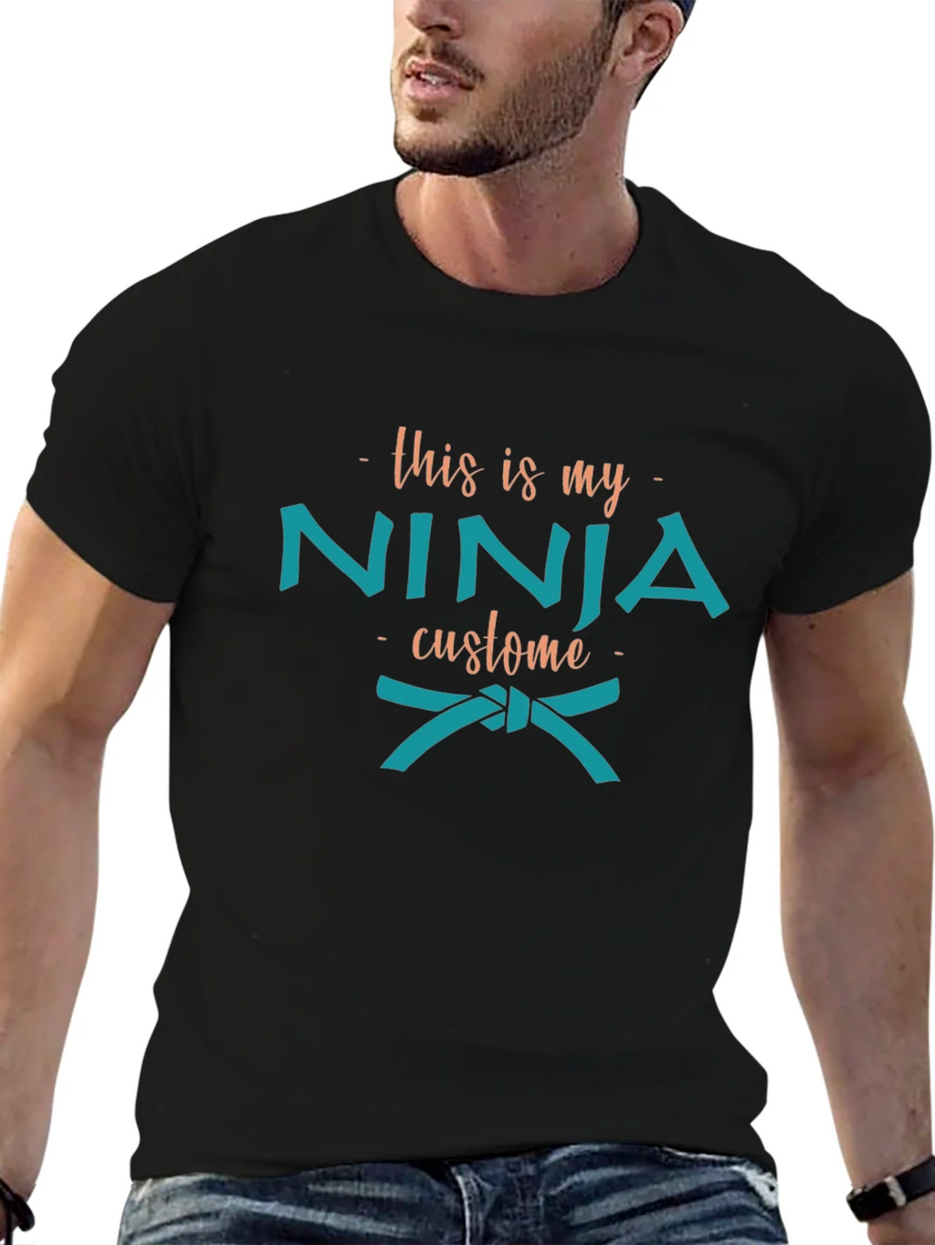 Funny Ninja Costume T-Shirt product image 6