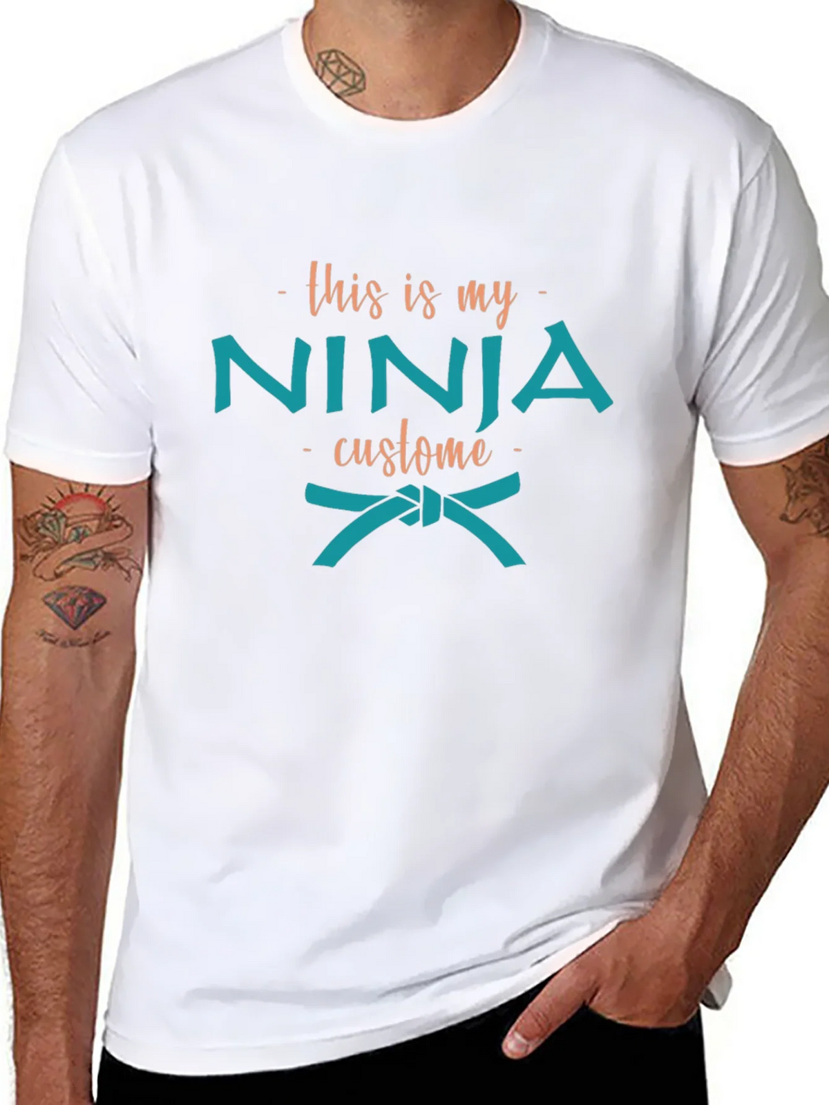 Funny Ninja Costume T-Shirt product image 7