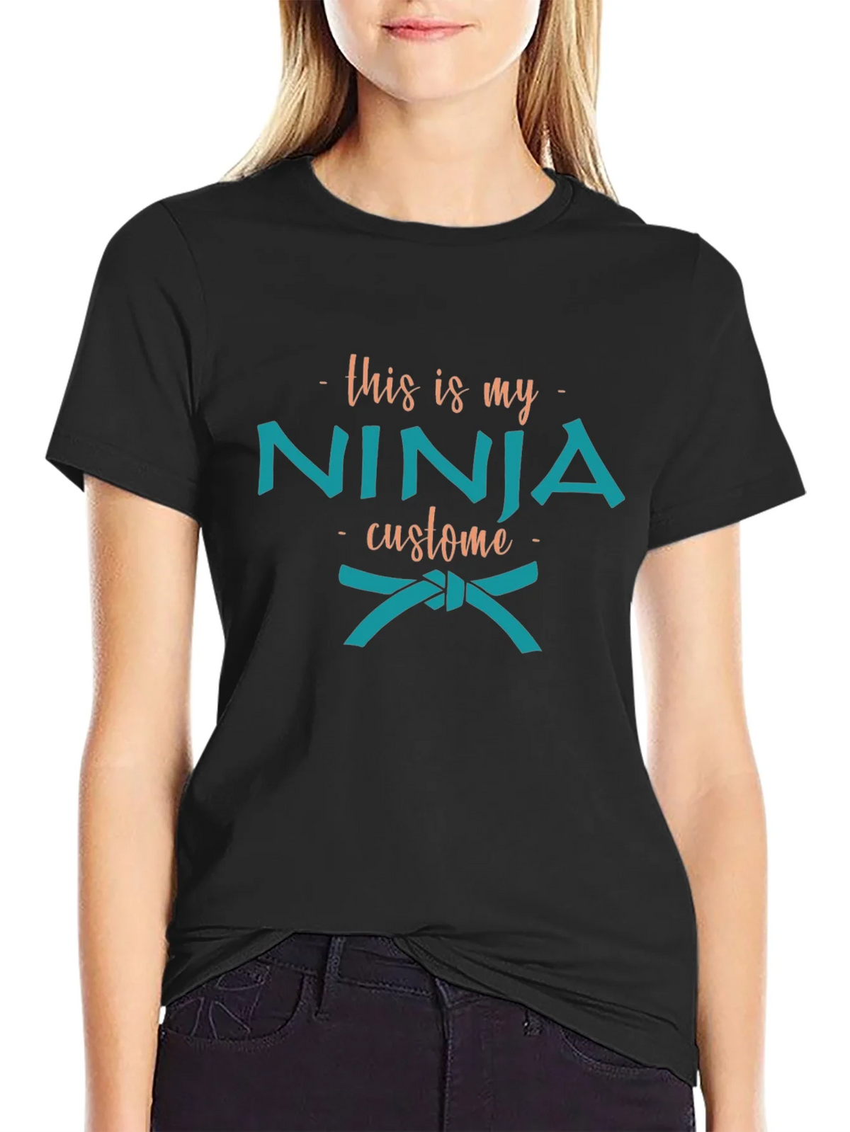 Funny Ninja Costume T-Shirt product image 2