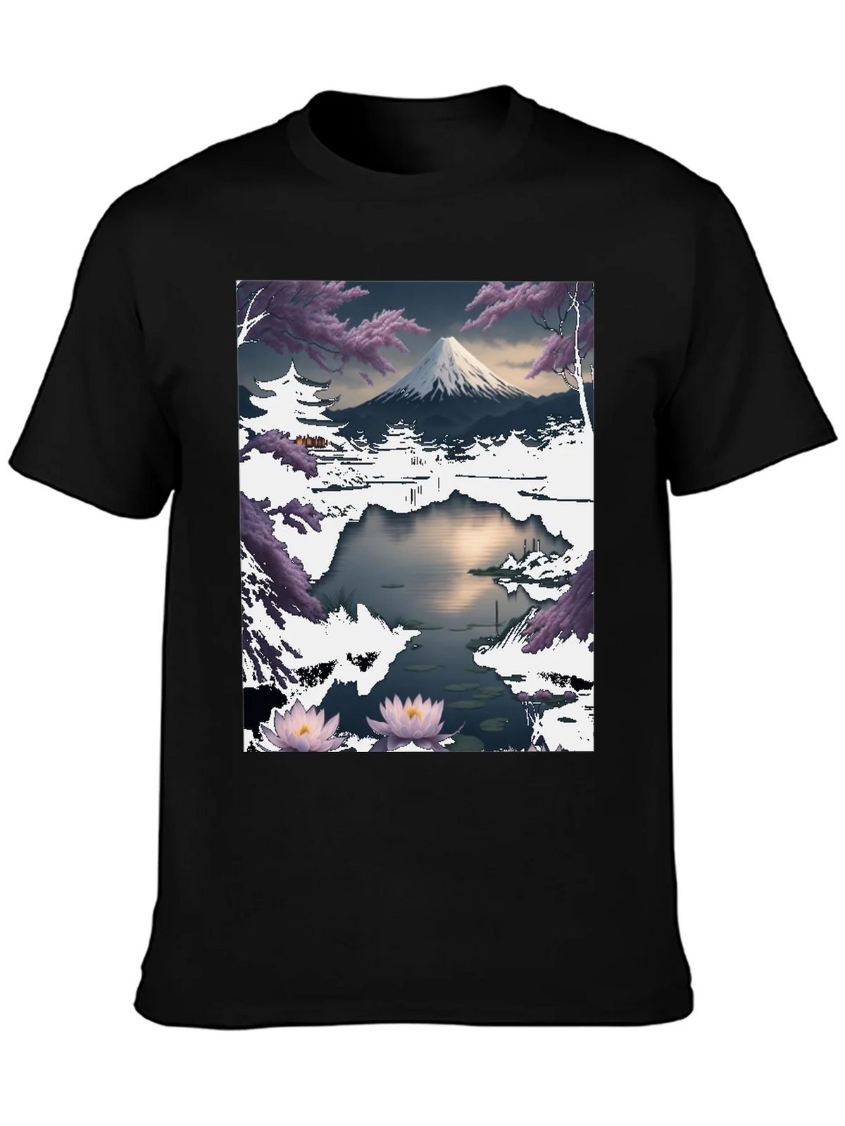 Mount Fuji Landscape Graphic T-Shirt product image 3