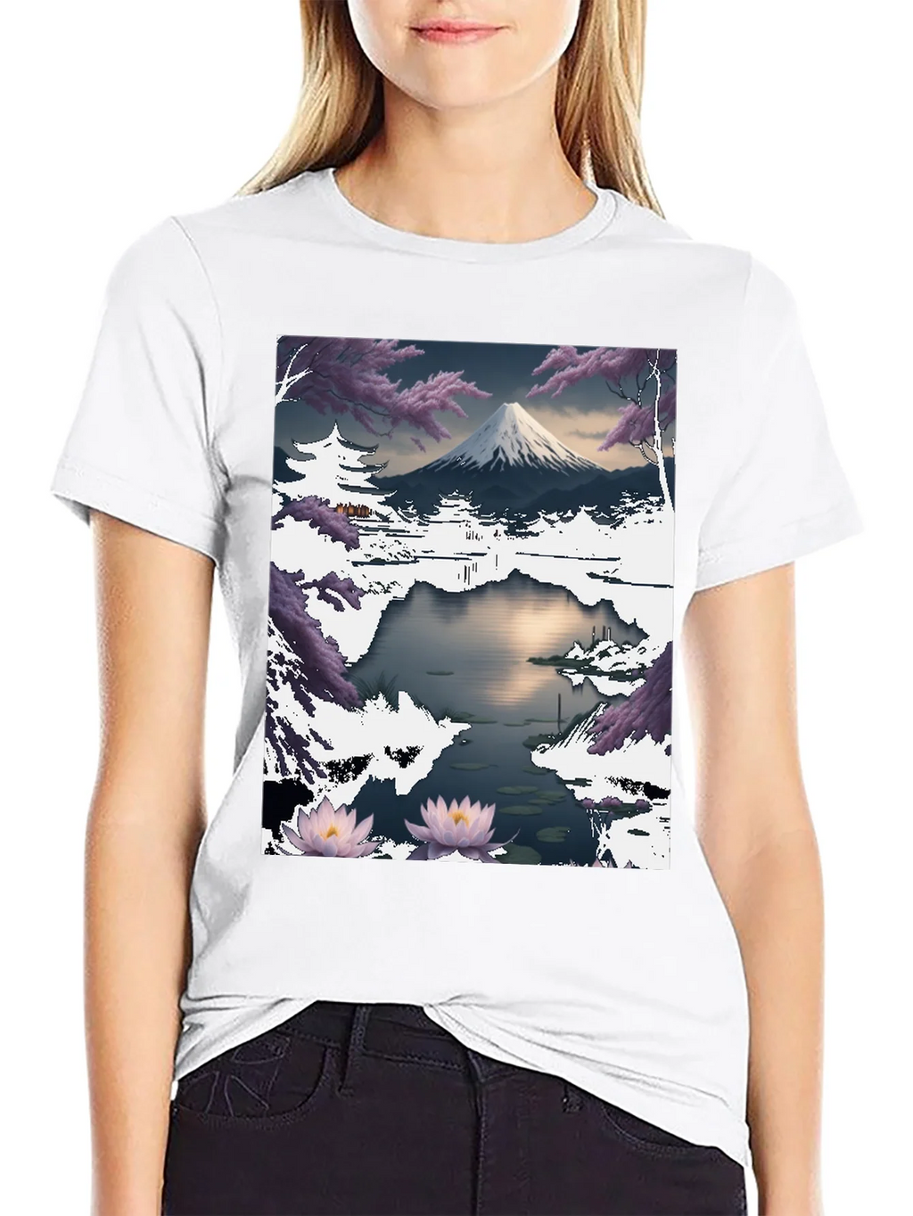Mount Fuji Landscape Graphic T-Shirt product image 8