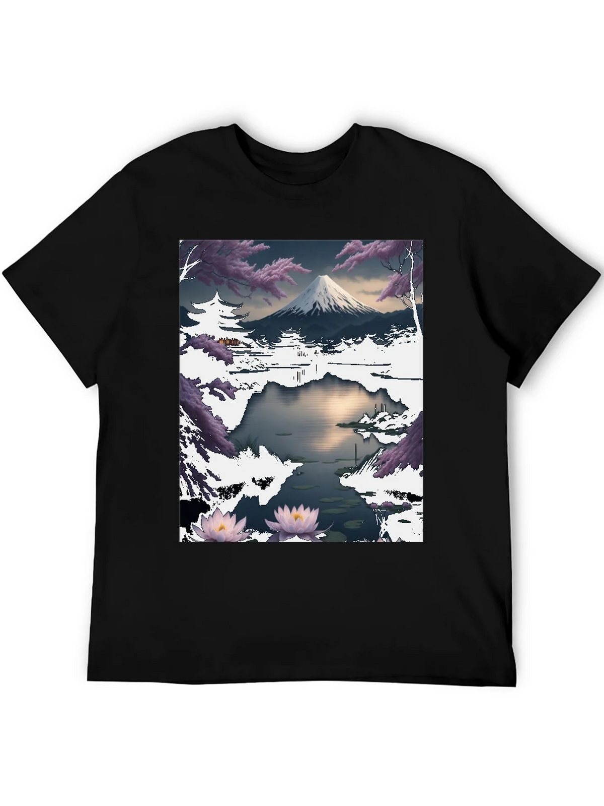 Mount Fuji Landscape Graphic T-Shirt product image 5