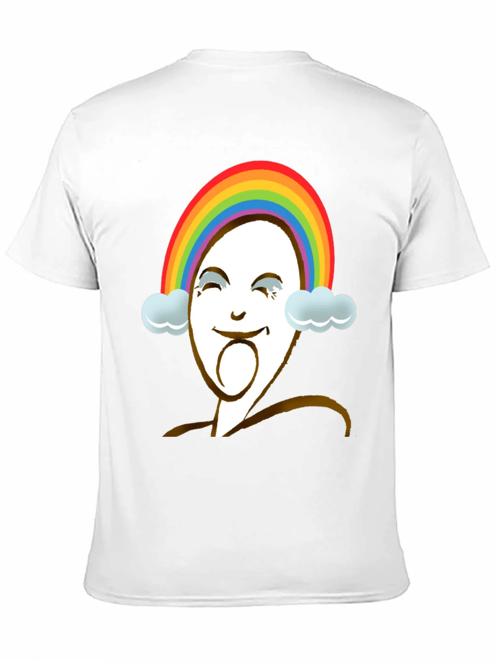 Rainbow Face Graphic Tee - Unique Design product image 10