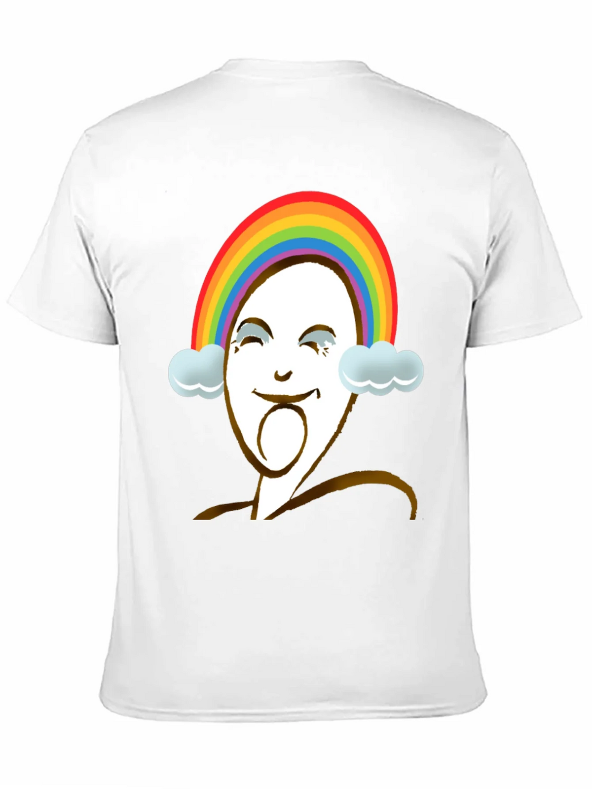 Rainbow Face Graphic Tee - Unique Design product image 10