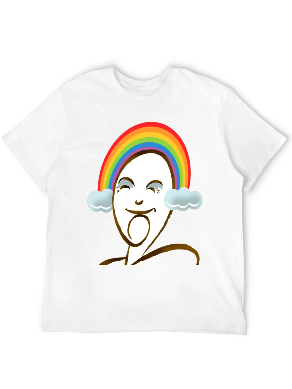 Rainbow Face Graphic Tee - Unique Design product image 11