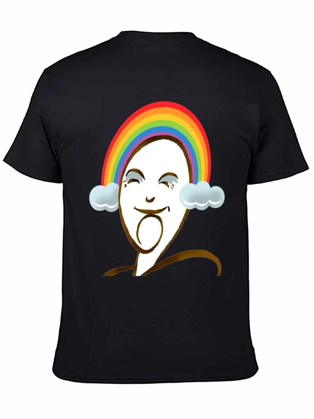 Rainbow Face Graphic Tee - Unique Design product image 4